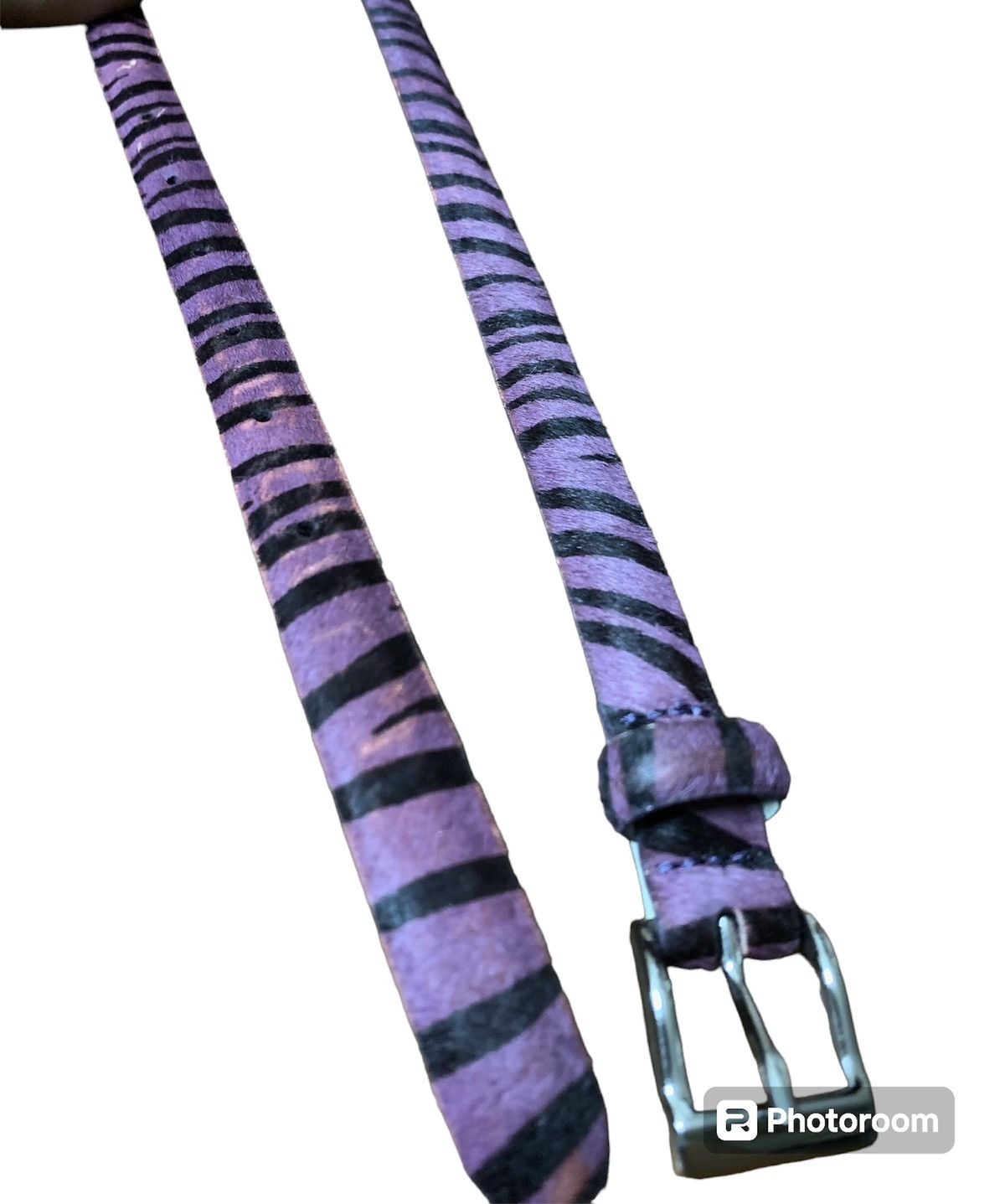 Other Purple Zebra stripes belt Size ONE SIZE - 2 Thumbnail