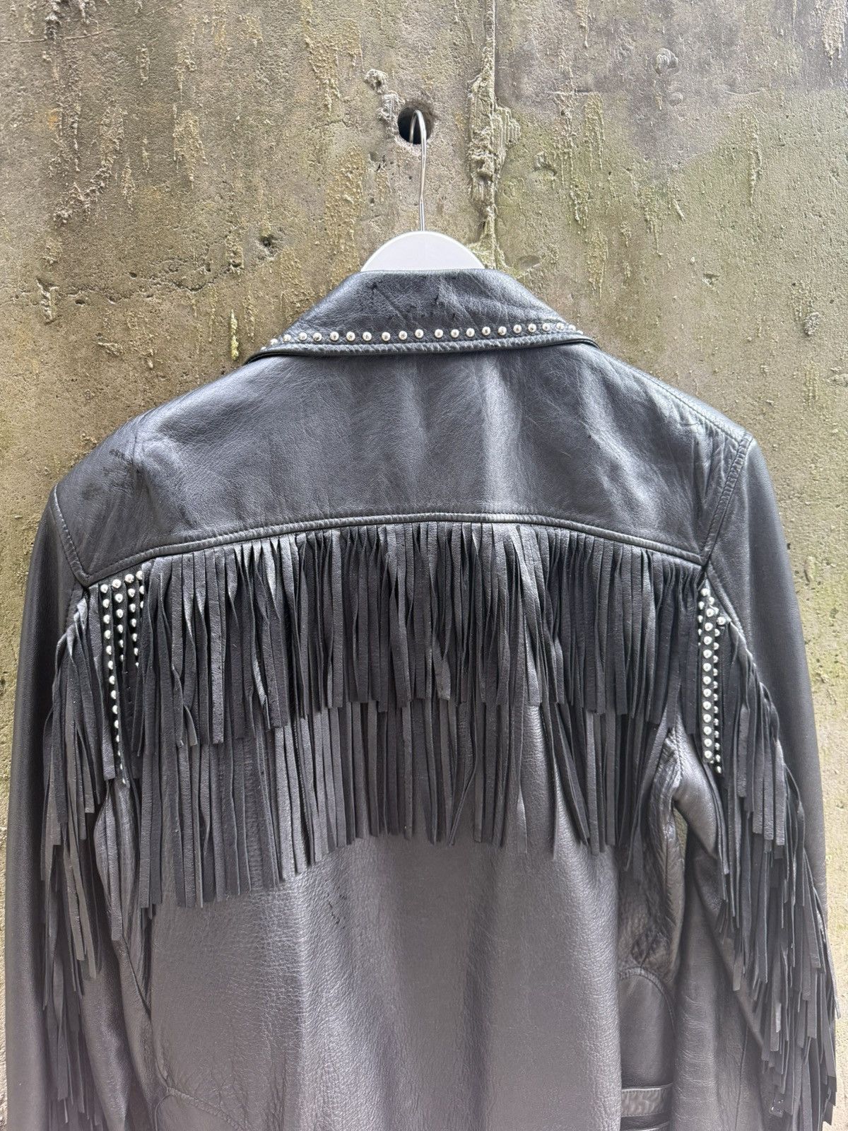 Saint Laurent Paris AW15 Saint Laurent Studded Fringe Leather Jacket Size US L / EU 52-54 / 3 - 5 Thumbnail