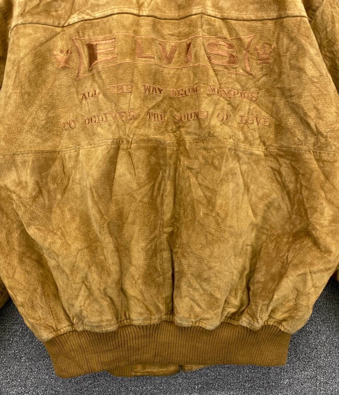 Band Tees × Leather × Vintage Vintage Elvis Presley Rare Leather Jacket Size US L / EU 52-54 / 3 - 6 Thumbnail