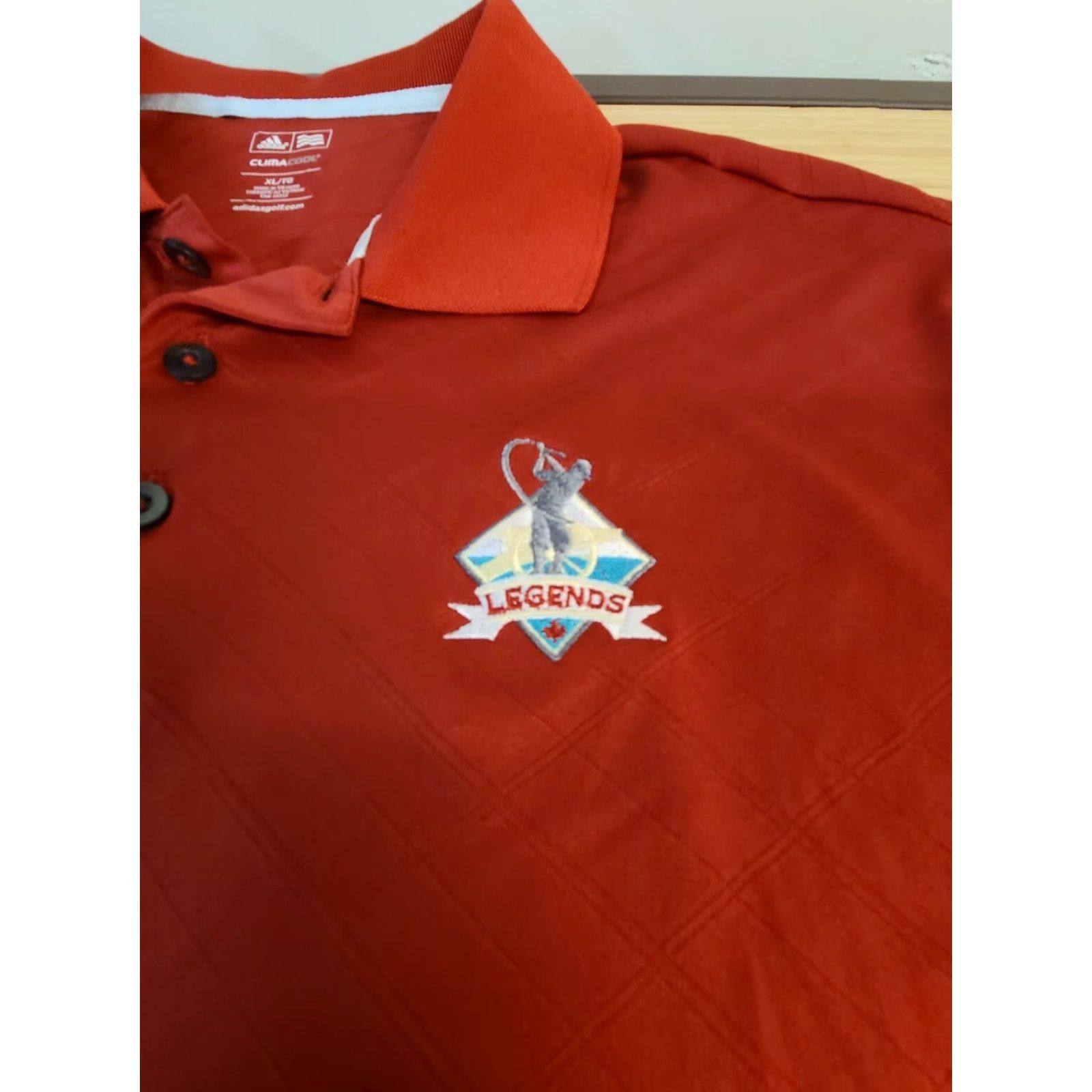 Adidas Adidas ClimaCool Polo Shirt Mens XL Red Legends Golf Athletic Collared Polo Shirt Size US XL / EU 56 / 4 - 3 Thumbnail