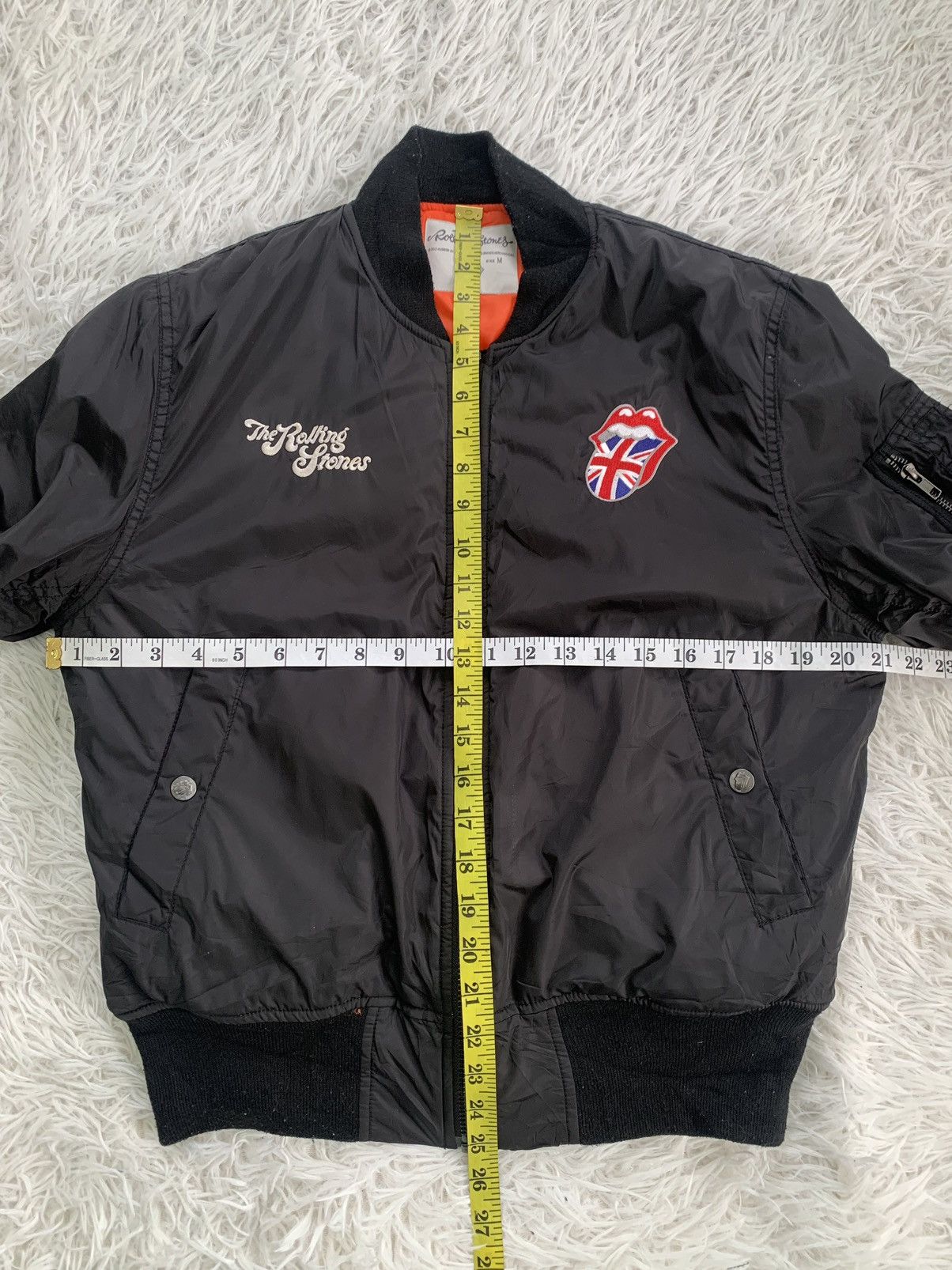 The Rolling Stones The Rolling Stones MA-1 Flight Bomber Jacket Size US M / EU 48-50 / 2 - 13 Thumbnail