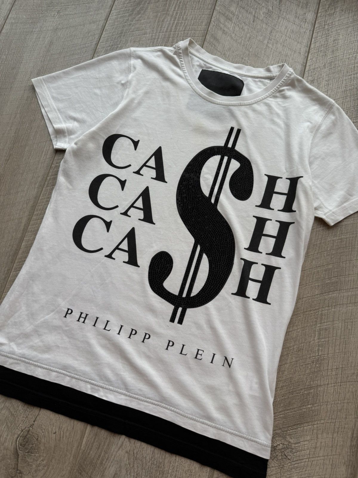 Philipp Plein Philipp Plein CASH $$ big print logo rhinestones t-shirt Size US S / EU 44-46 / 1 - 3 Thumbnail