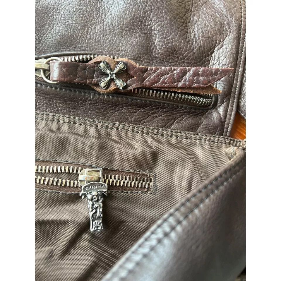 Soffer Ari Soffer Ari Brown Leather Messenger Saddle Bag $3380 Size ONE SIZE - 4 Thumbnail