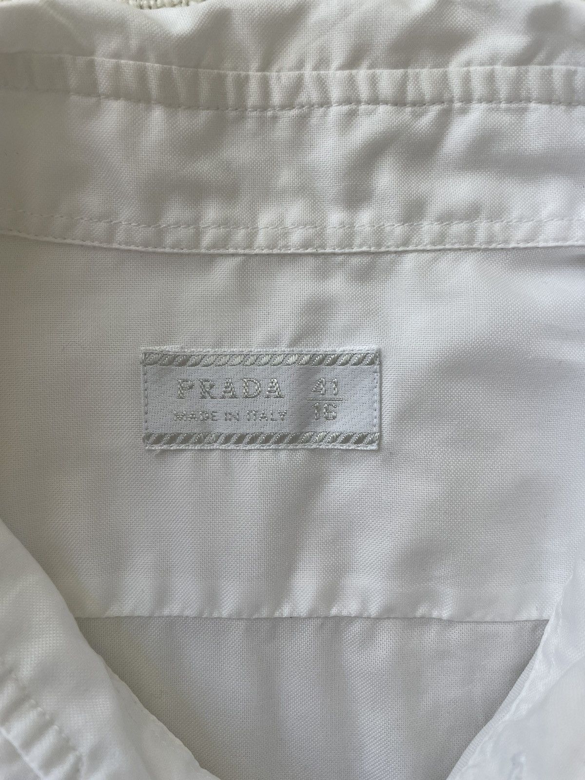 Prada Prada White Cotton Shirt. Size 41 Size US M / EU 48-50 / 2 - 3 Thumbnail