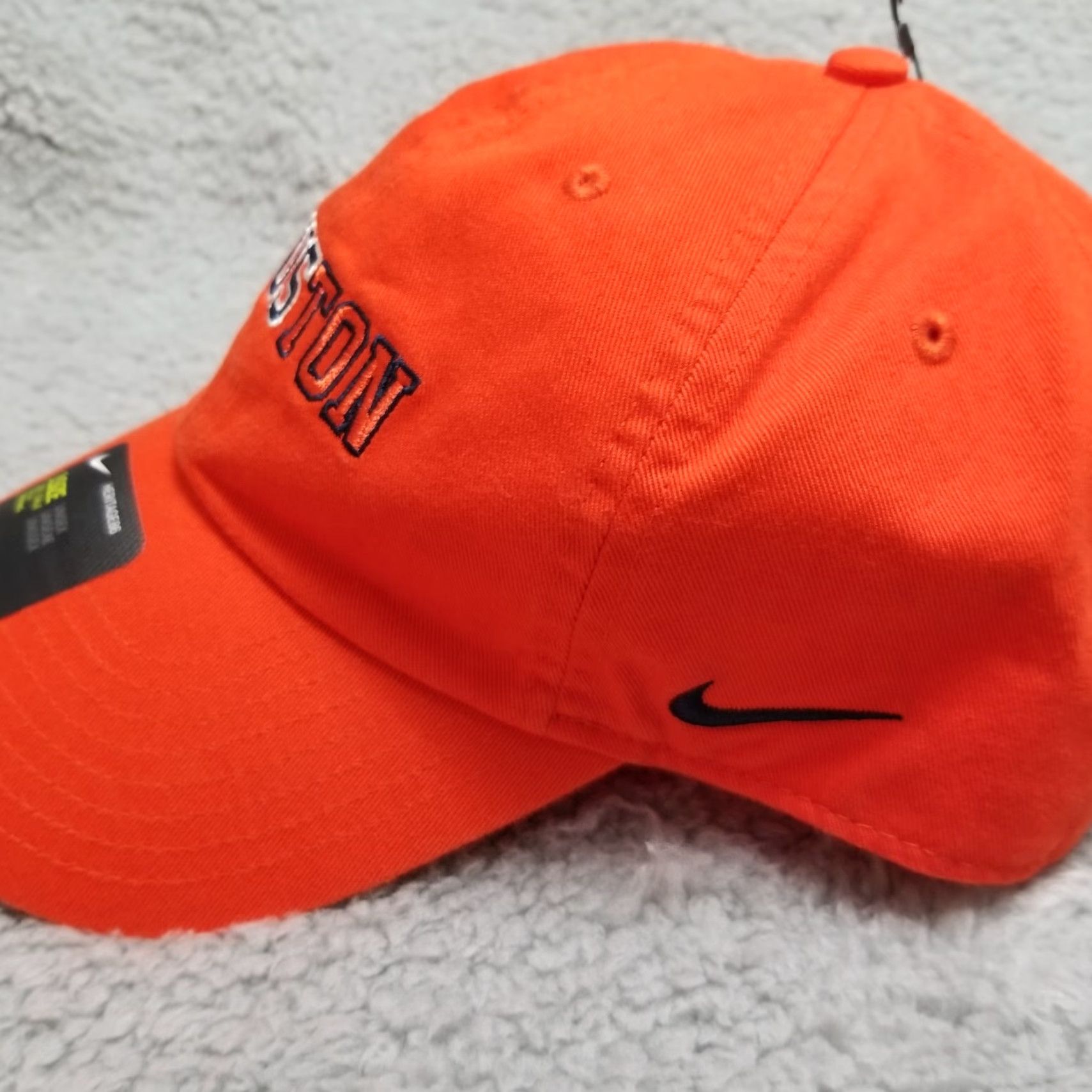Nike Nike Hat Adjustable Baseball Cap Orange Men One Size Cotton Canvas Baseball Cap MLB 90s Colorful sports Mens Size ONE SIZE - 3 Thumbnail