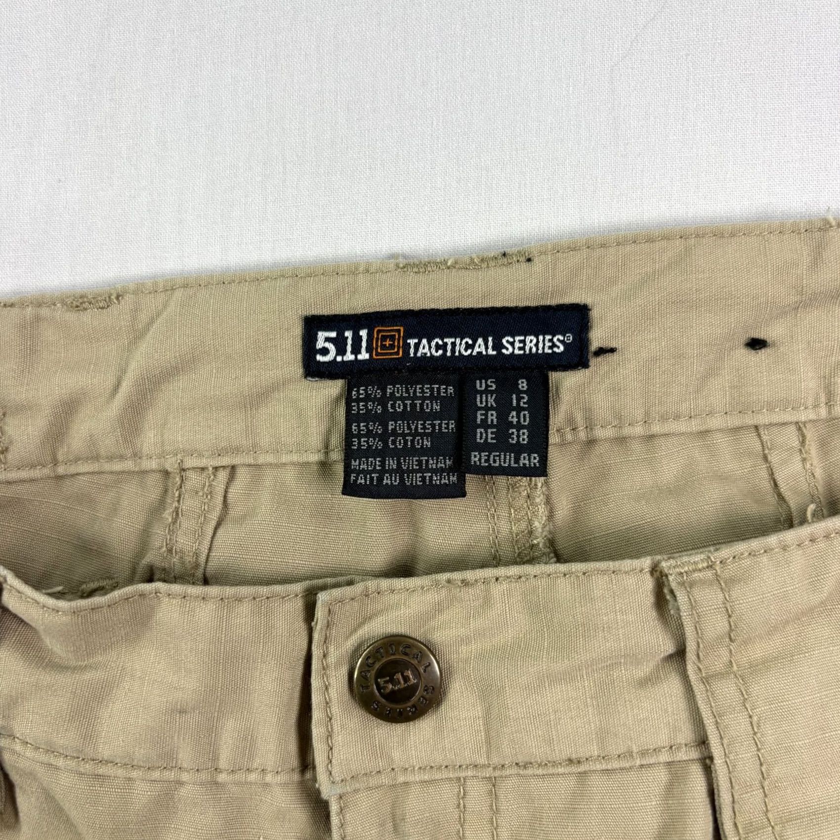 Vintage 5.11 Tactical Pants Womens Size 8 Beige Cargo Taclite Pro Ripstop Utility Pants Women Beige 5.11 Tactical XX Size 30" / US 8 / IT 44 - 4 Thumbnail