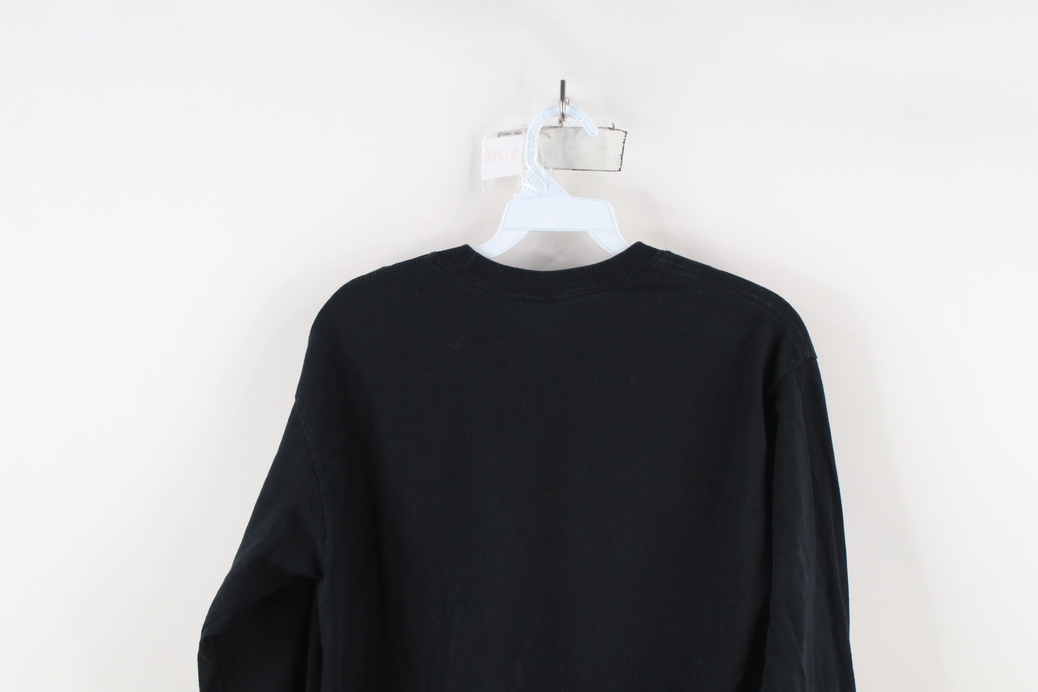 Vintage Vintage 90s Streetwear Long Sleeve T-Shirt Black Cotton Size US M / EU 48-50 / 2 - 9 Thumbnail