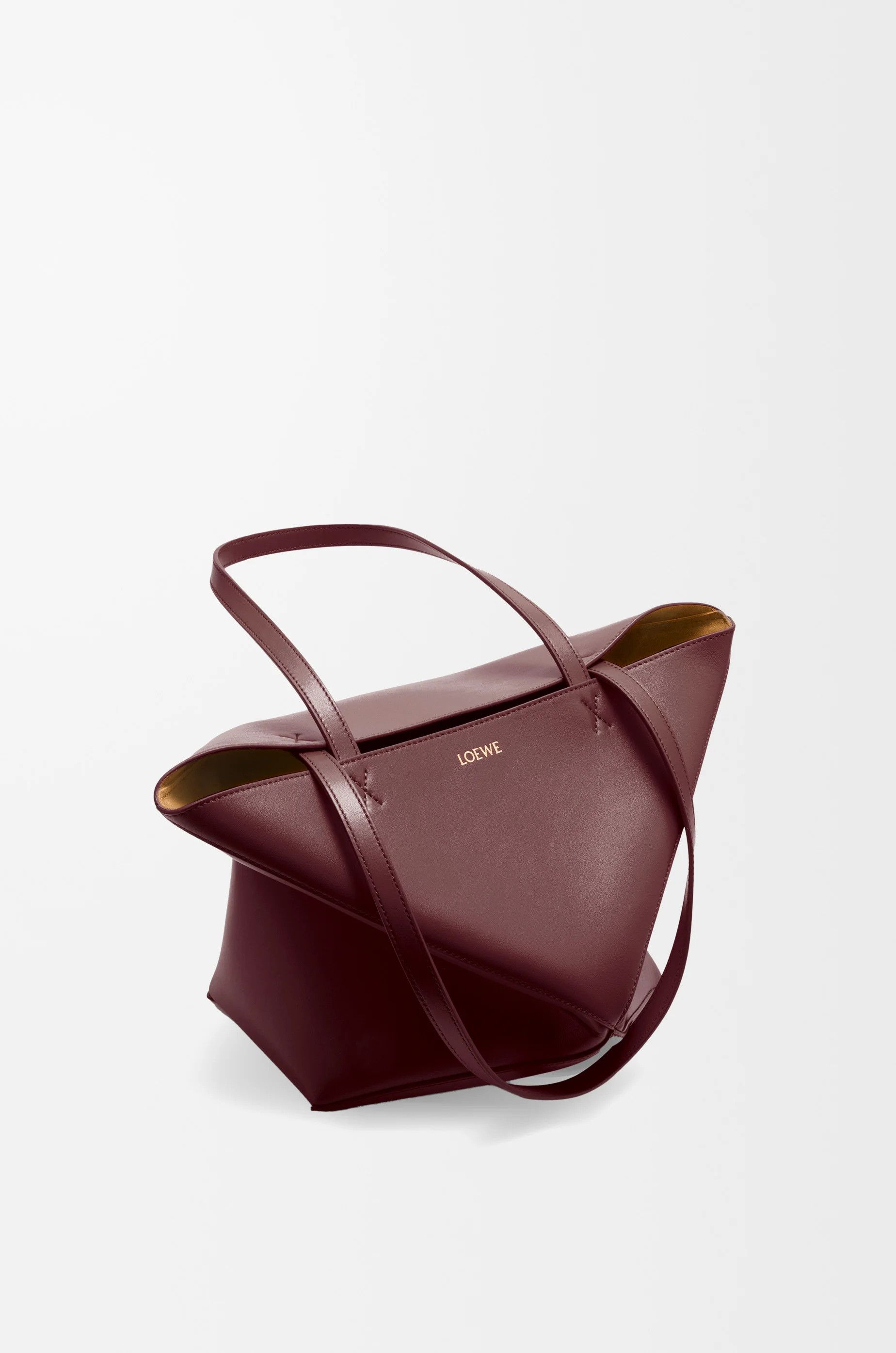 Loewe o1in1g0426 Size: OS/ Puzzle Fold Mini Tote Bag Dark Burgundy Size ONE SIZE - 5 Thumbnail