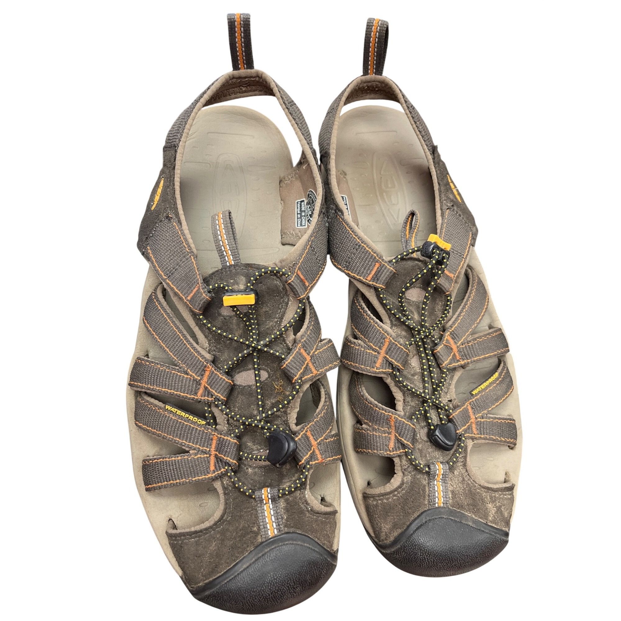 KEEN Keen mens brown leather waterproof hiking water sandals shoe Size US 13 / EU 46 - 10 Thumbnail