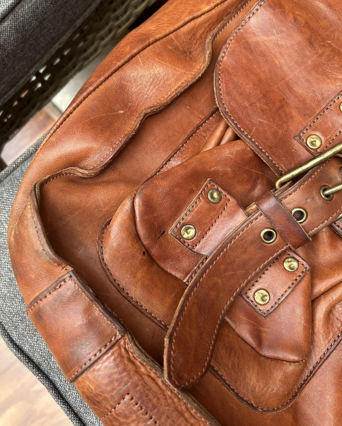 Handmade × Officine Creative Officine Creative Leather Briefcase Messenger (Much Worn) Size ONE SIZE - 14 Thumbnail