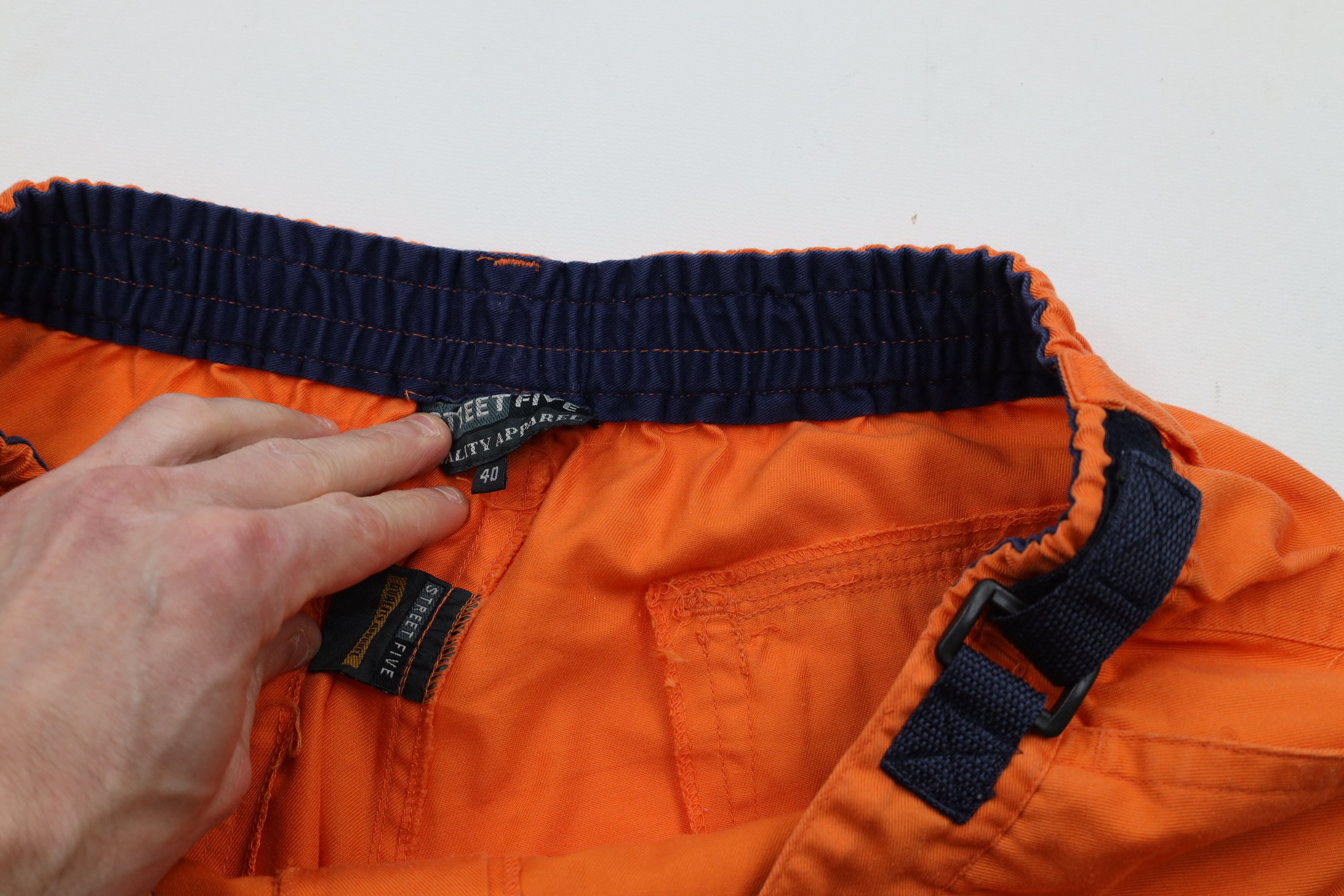Vintage Vintage 90s Streetwear Relaxed Fit Above Knee Cargo Shorts Size US 40 / EU 56 - 8 Thumbnail