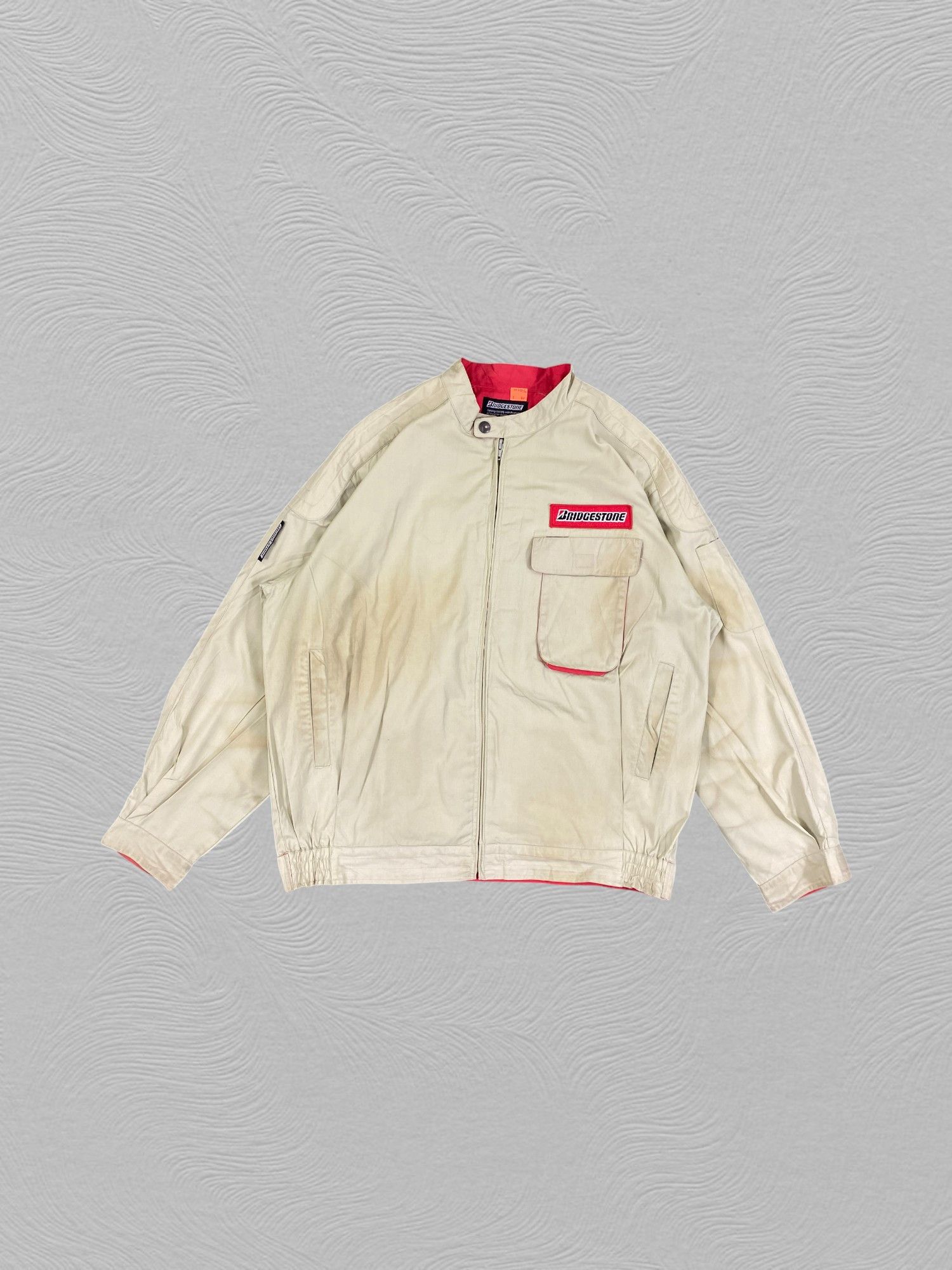 Vintage Vintage Bridgestone Big Logo Jacket Racing -J082 Size US L / EU 52-54 / 3 - 1 Thumbnail