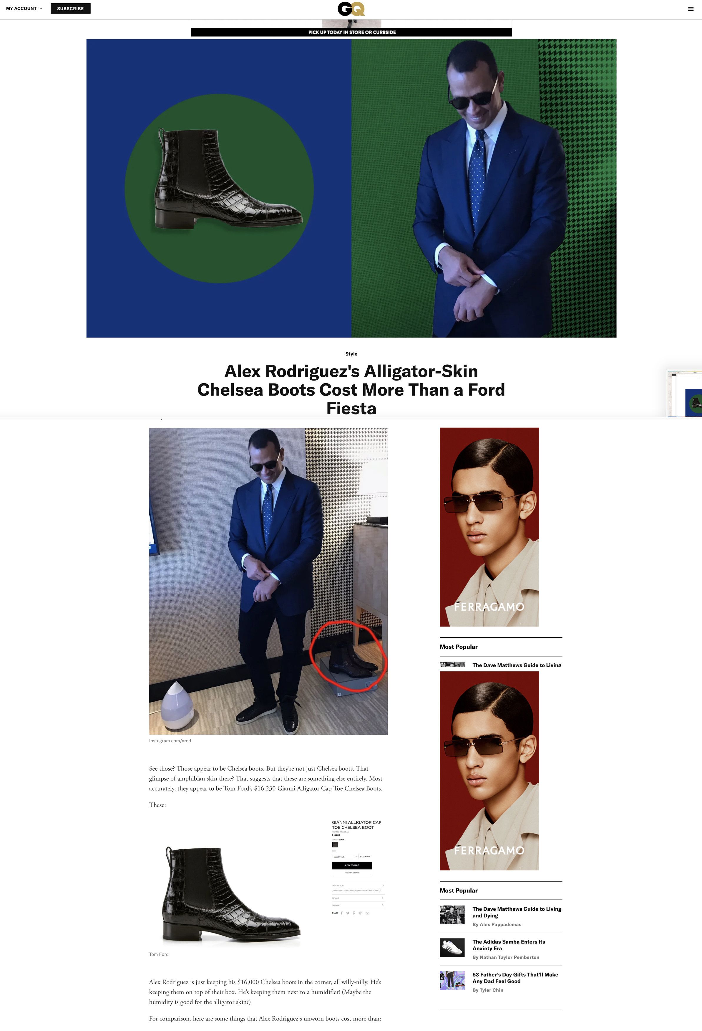 Tom Ford The A-List Ultra-Rare $17,800 w/tax Alligator Chelsea Boots Size US 8.5 / EU 41-42 - 5 Thumbnail