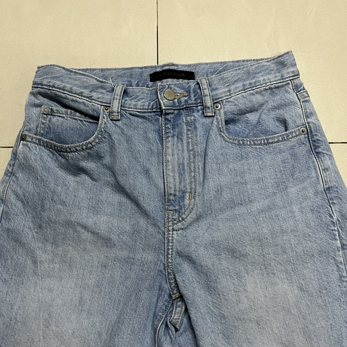 Japanese Brand × Uniqlo × Vintage Uniqlo Relaxed Tapered Jeans Size 27" / US 4 / IT 40 - 4 Thumbnail