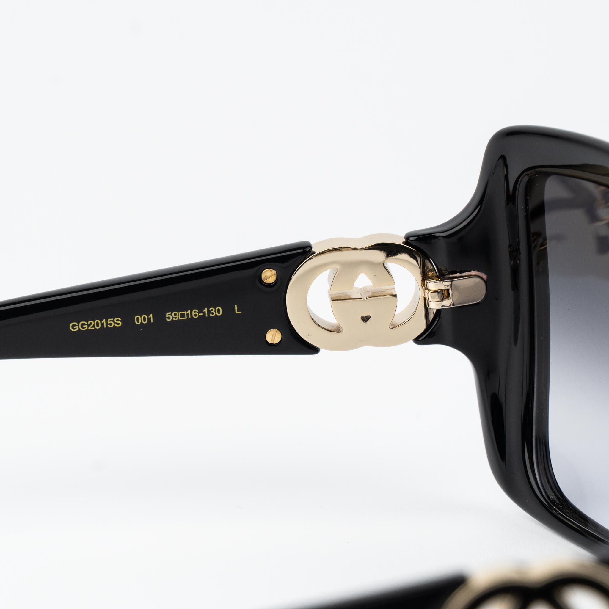 Gucci Gucci Women Sunglasses Square GG2015S 001 NEW AUTHENTIC Size ONE SIZE - 9 Thumbnail