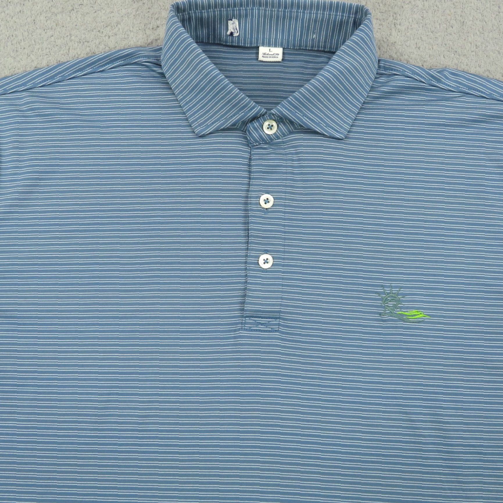 Vintage Holderness & Bourne Polo Mens Large Campbell Liberty National Golf Club Shirt Size US L / EU 52-54 / 3 - 3 Thumbnail