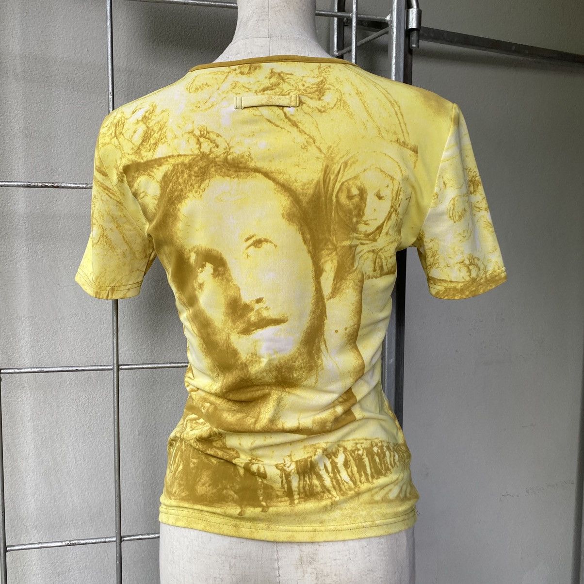 Jean Paul Gaultier Jean Paul Gaultier 1998 Jesus Christ Face Top T-Shirt Size S / US 4 / IT 40 - 4 Thumbnail
