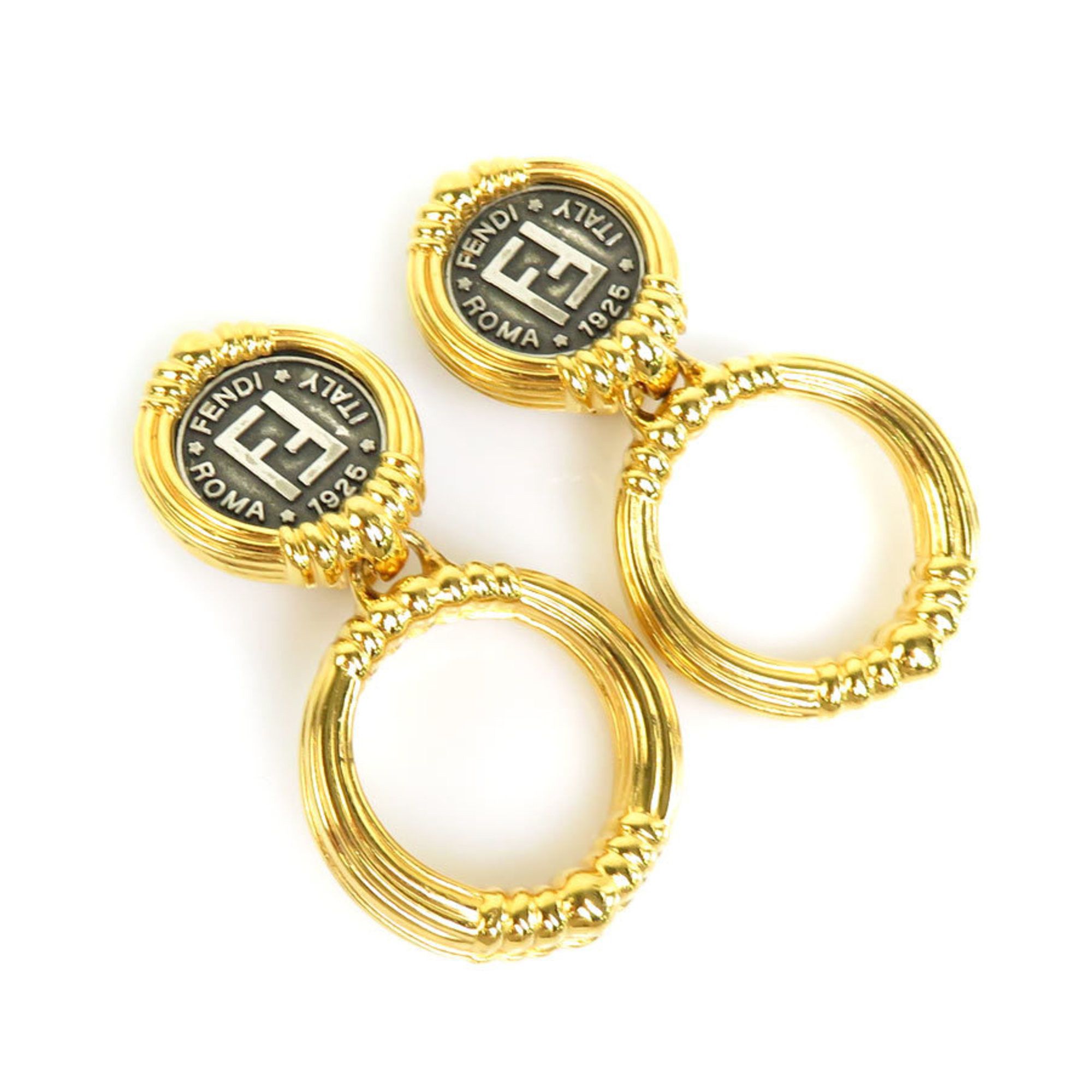 image of Fendi Earrings Metal Gold/silver Ladies, Women's