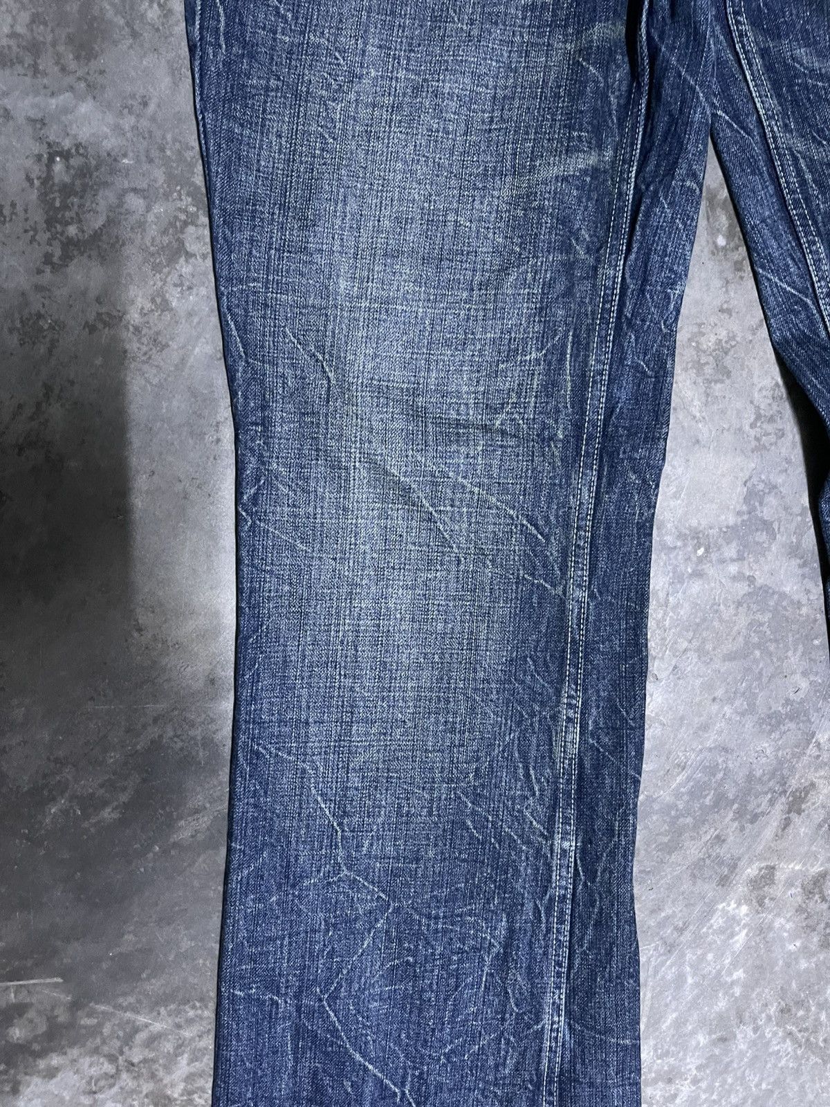 If Six Was Nine × Japanese Brand × Vintage Flare Jeans Japan Lightning Wash Scream Bootcut Jeans Size US 36 / EU 52 - 4 Thumbnail