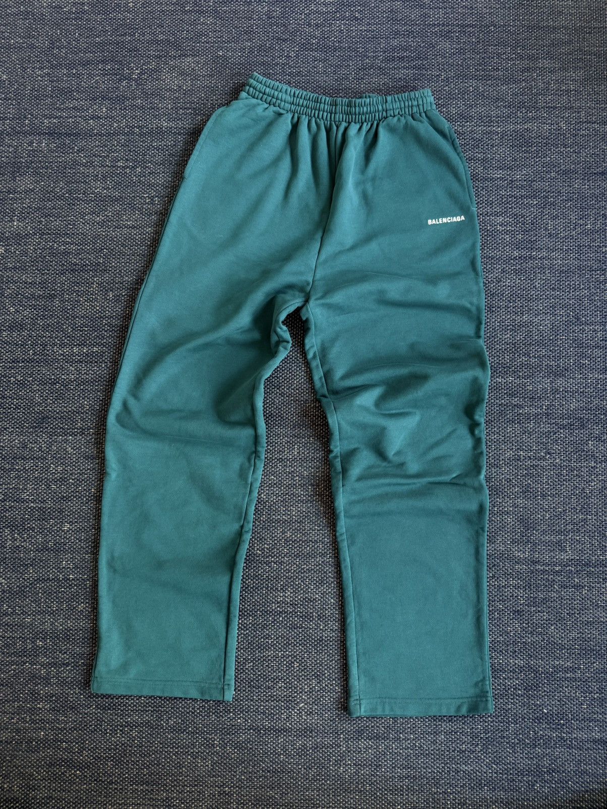 FW24 Teal Embroidered Logo Sweatpants