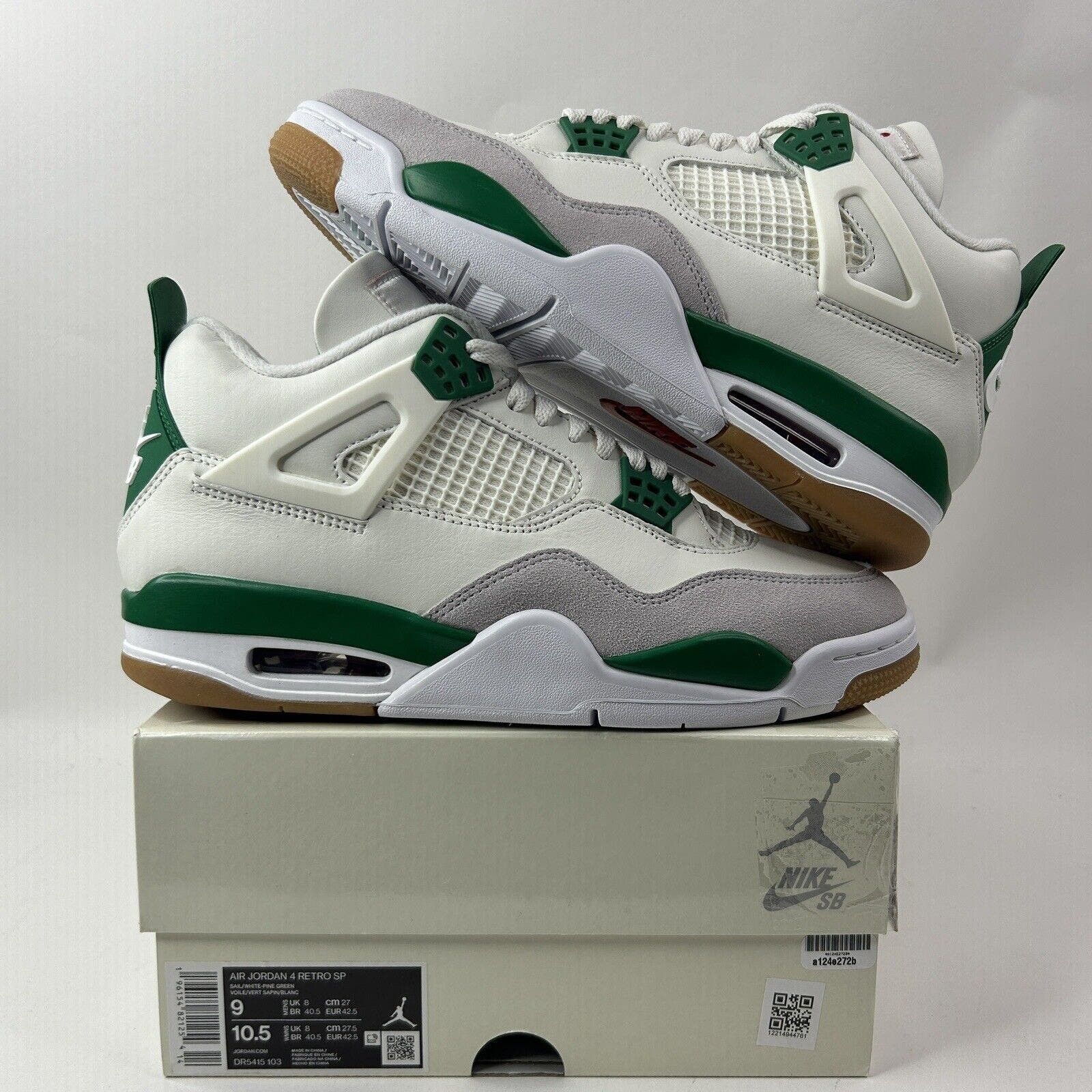 image of Nike Air Jordan 4 Retro Sp X Nike Sb “Pine Green” 2024 Shoes, Men's (Size 9)