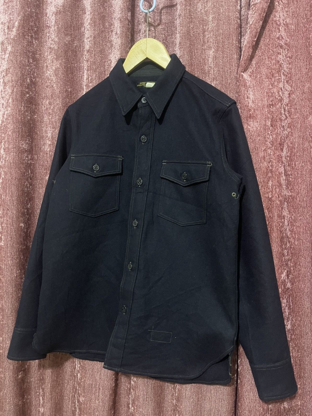 Japanese Brand × PHIGVEL MAKERS & Co. Phigvel Makers & Co. Wool Shirt Japan Size US M / EU 48-50 / 2 - 3 Thumbnail