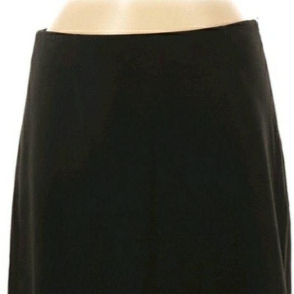 Laundry by Shelli Segal Shelli Segal Faux Suede A-line Skirt Sz 6 Black Scalloped La Size 28" / US 6 / IT 42 - 8 Thumbnail