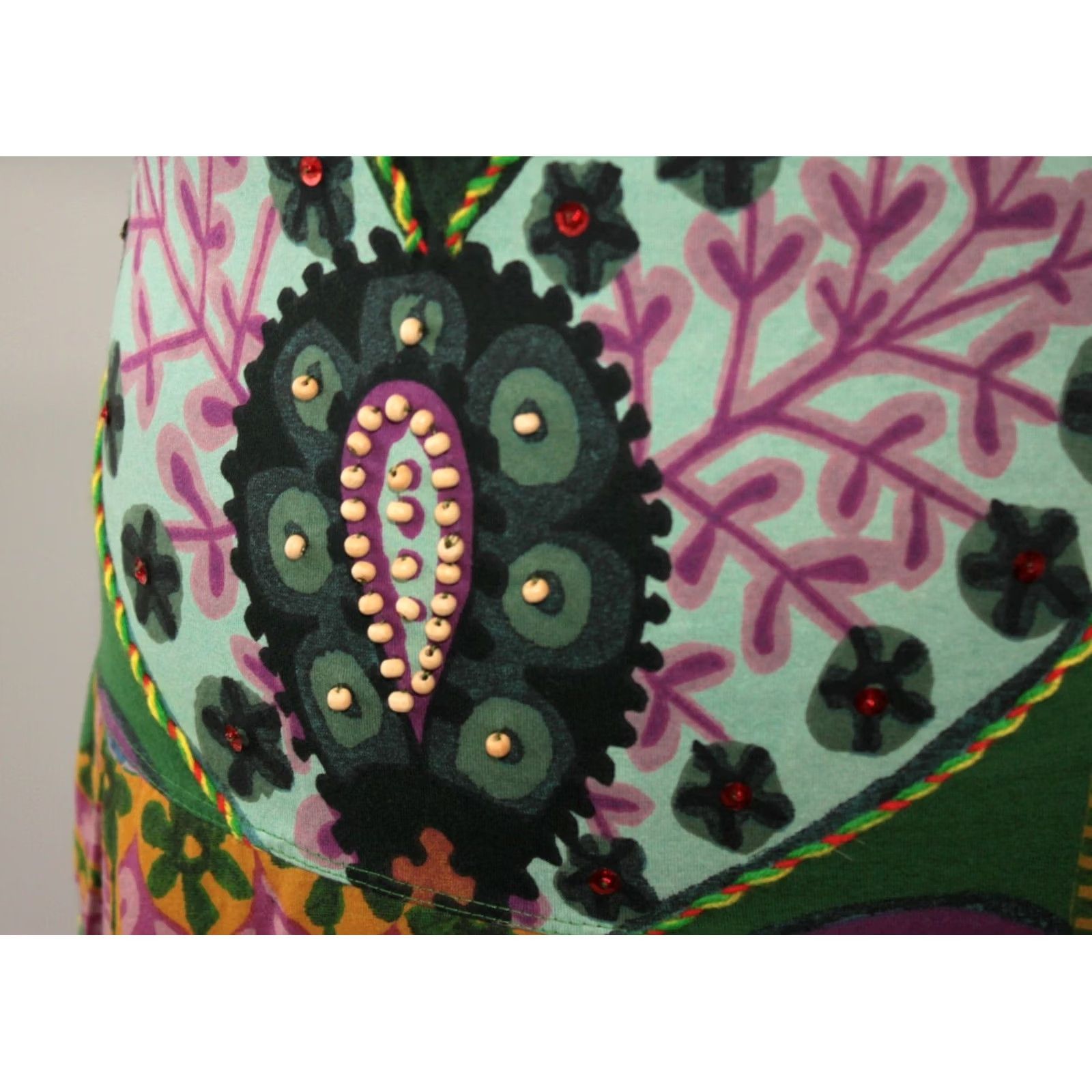 Desigual Desigual Yentes 51V21C2 womens dress Size M Dress Green Knee Length A-Line Desigual Womens M Green Knee Length A-Line Dress Size M / US 6-8 / IT 42-44 - 2 Thumbnail