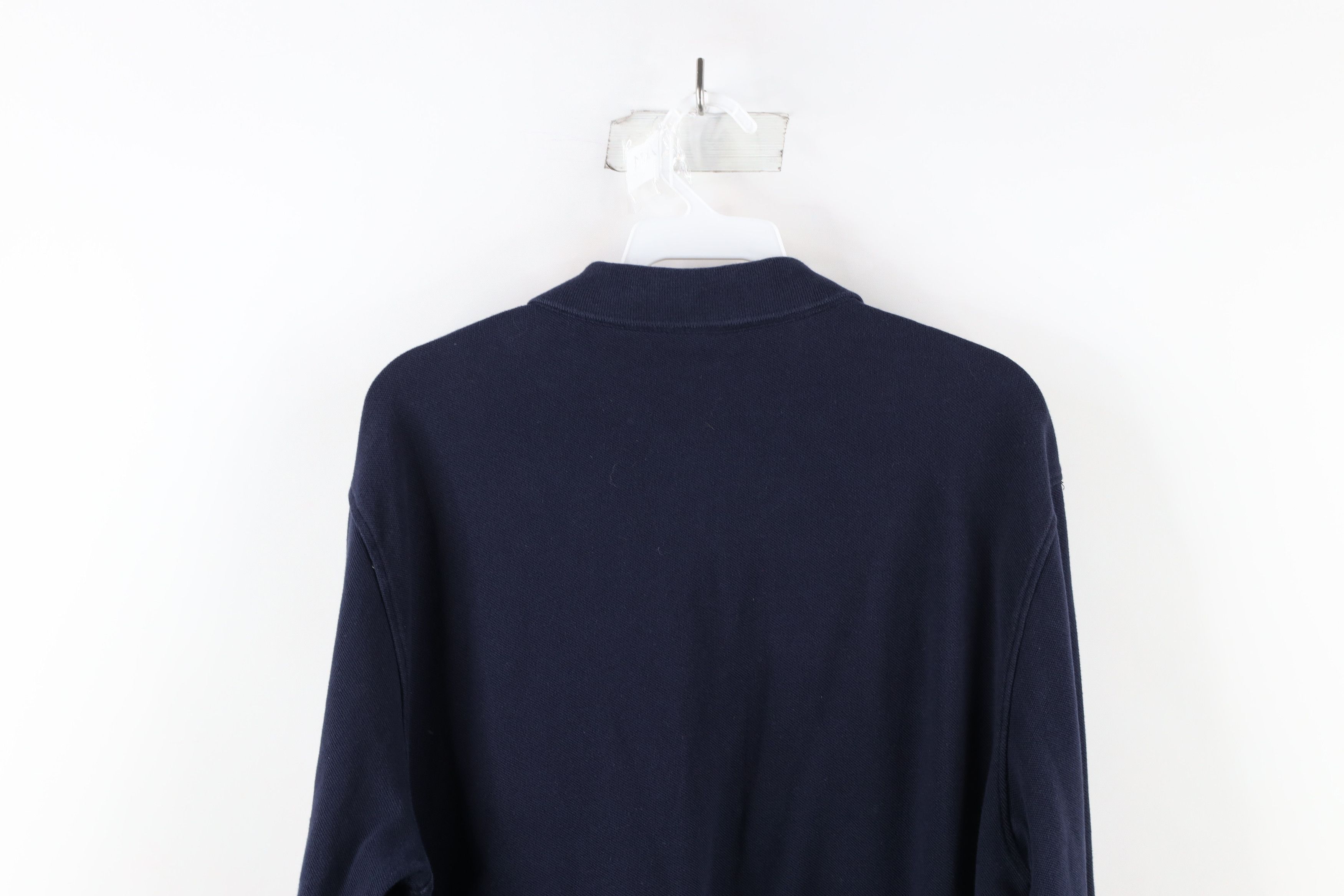 Burberry Burberry Brit Cotton Knit Collared Long Sleeve Polo Blue Size US L / EU 52-54 / 3 - 10 Thumbnail