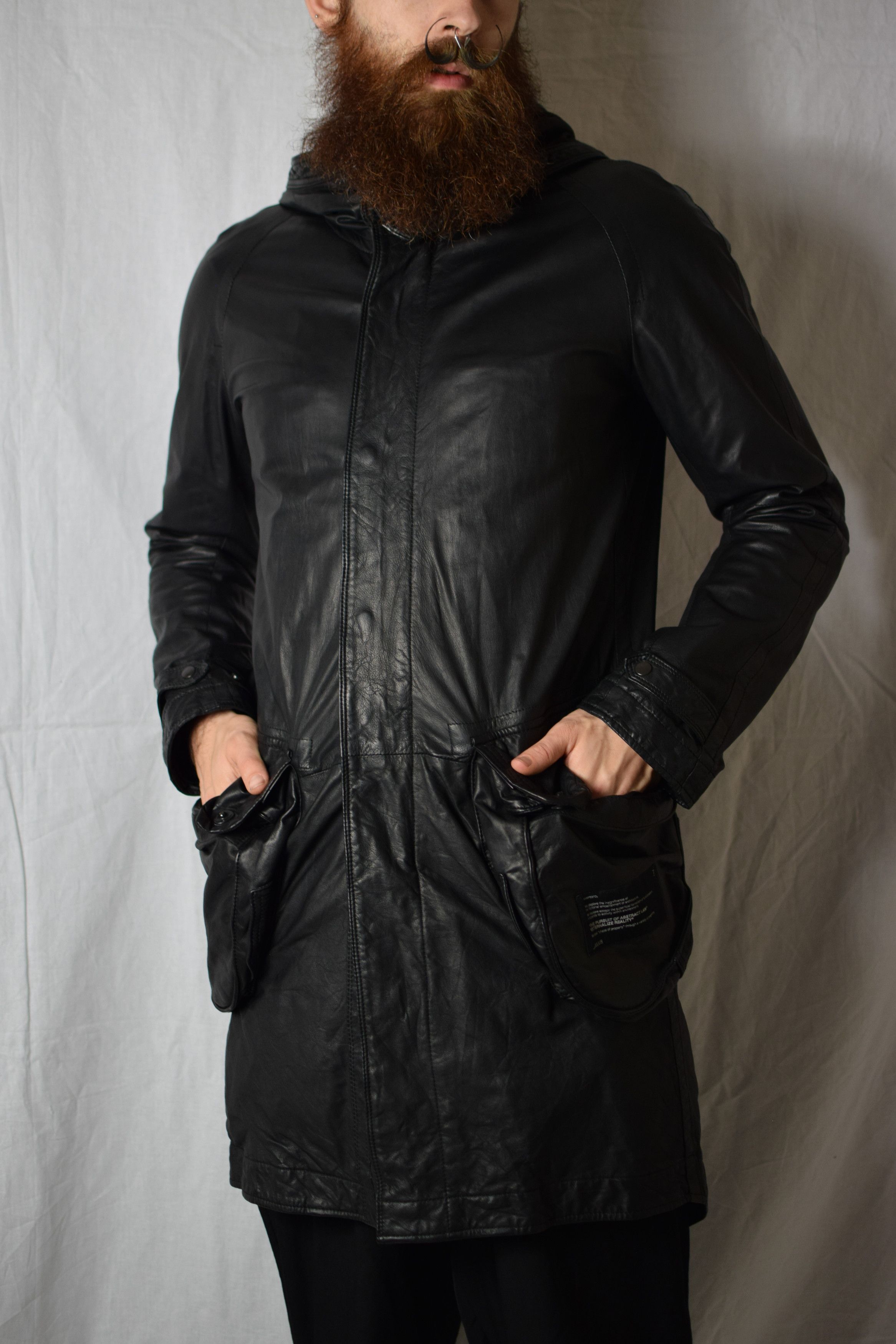 Julius Julius SS08 Leather Gasmask Coat - 217COM6 Size US M / EU 48-50 / 2 - 5 Thumbnail