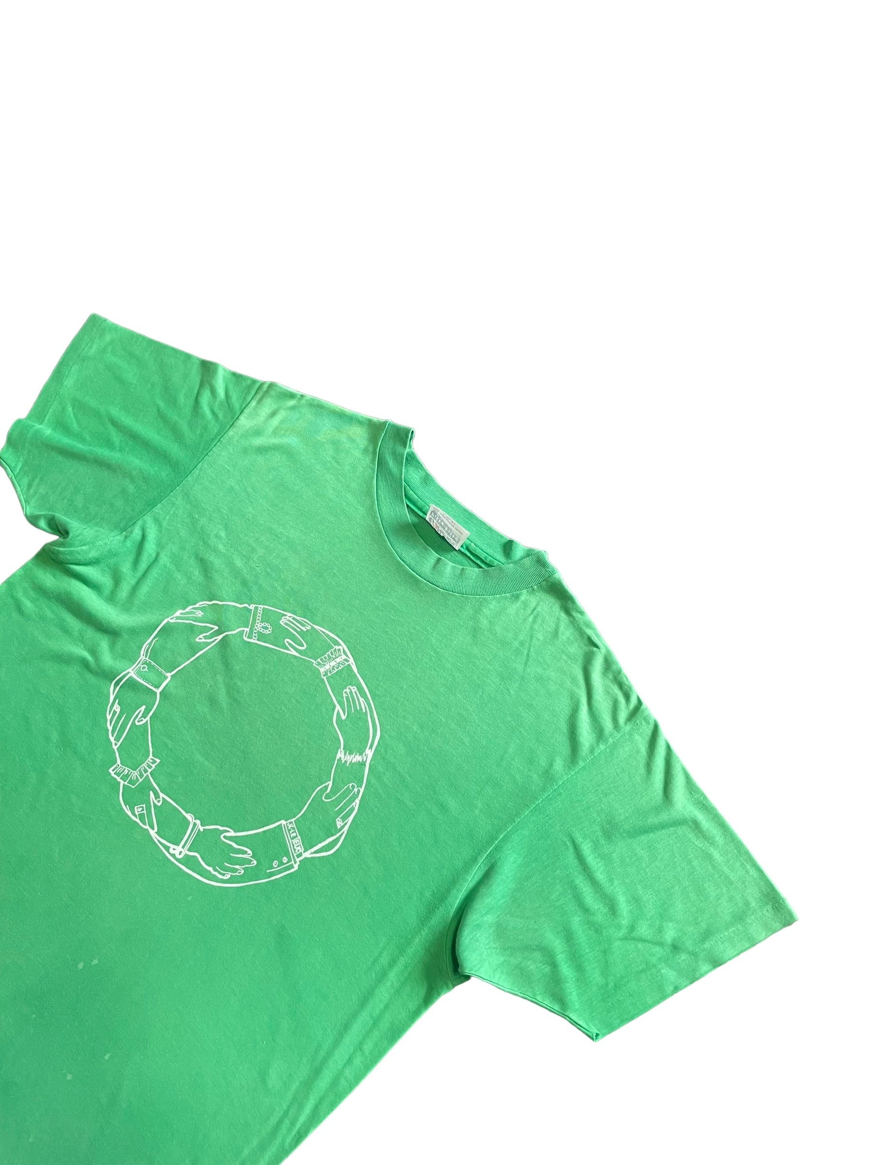 Hanes Vintage Holding Hands Design Tshirt Size US M / EU 48-50 / 2 - 2 Thumbnail