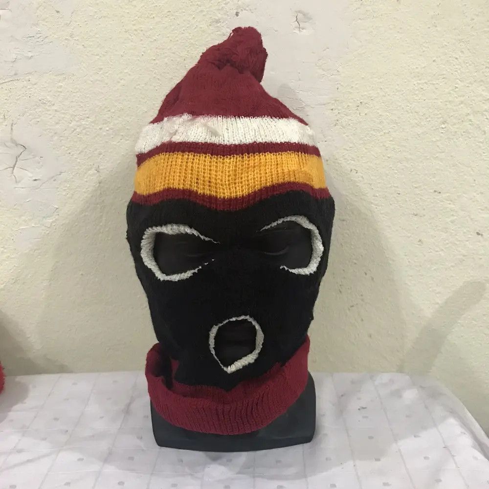 Japanese Brand × Kapital × Vintage Stripe Balaclava Japanese Brand Beanie Hat Size ONE SIZE - 2 Thumbnail