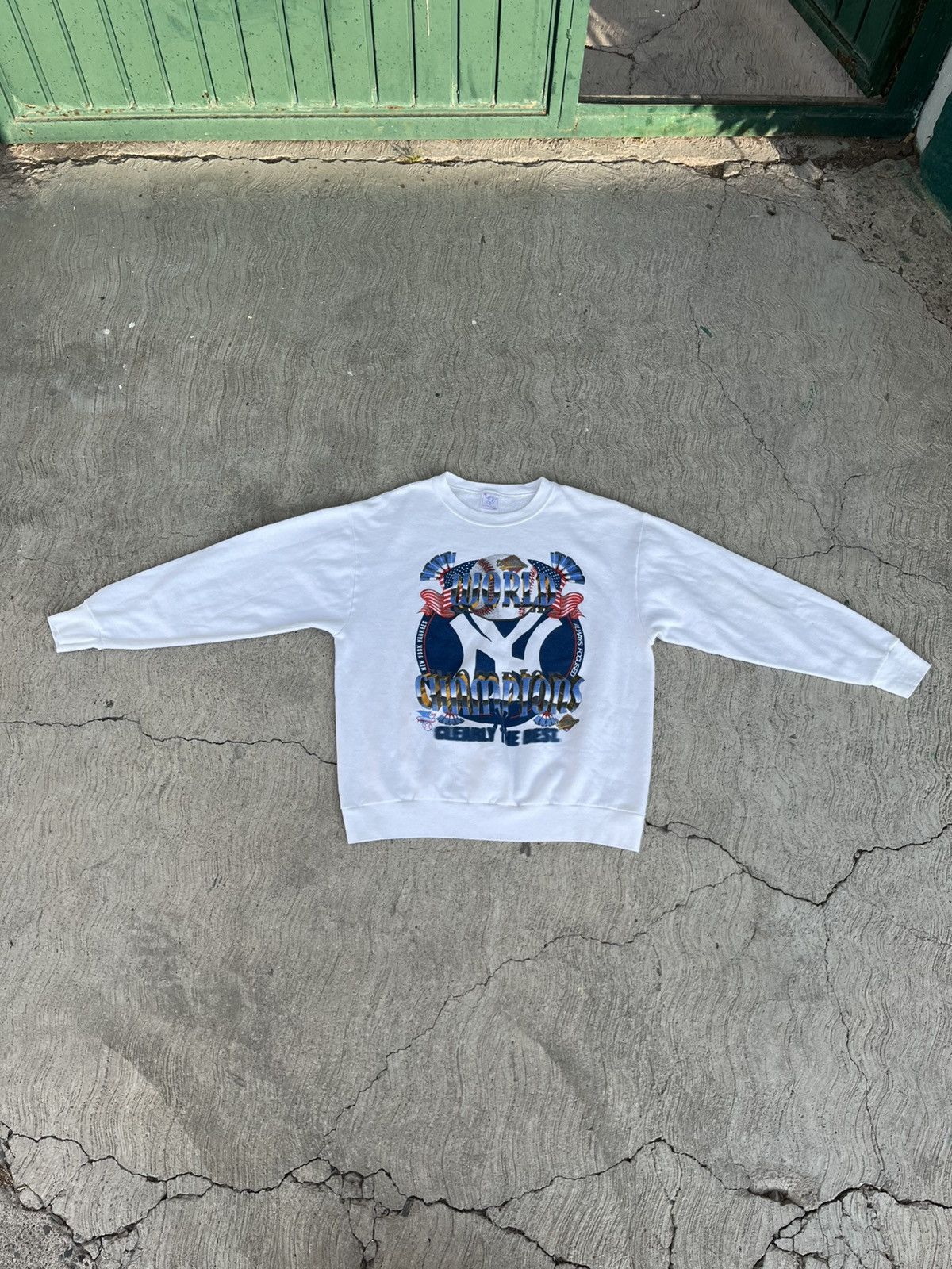 Vintage Vintage 1996 New York Yankees World Championship Crewneck Size US L / EU 52-54 / 3 - 5 Thumbnail
