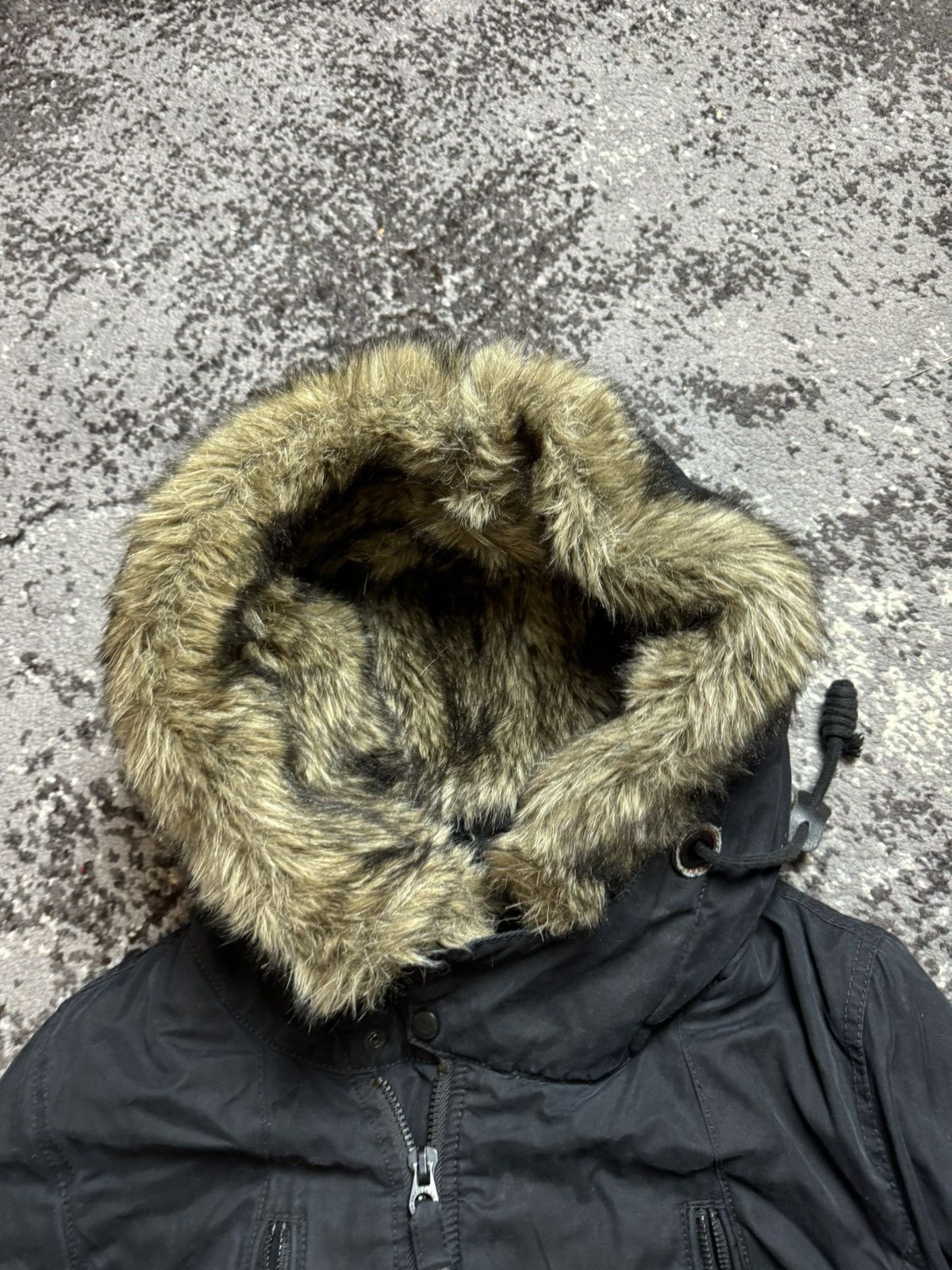 Vintage × khujo Vintage Y2K Khujo Asymmetrical Fur Hood Avantgarde Jacket Size US M / EU 48-50 / 2 - 6 Thumbnail