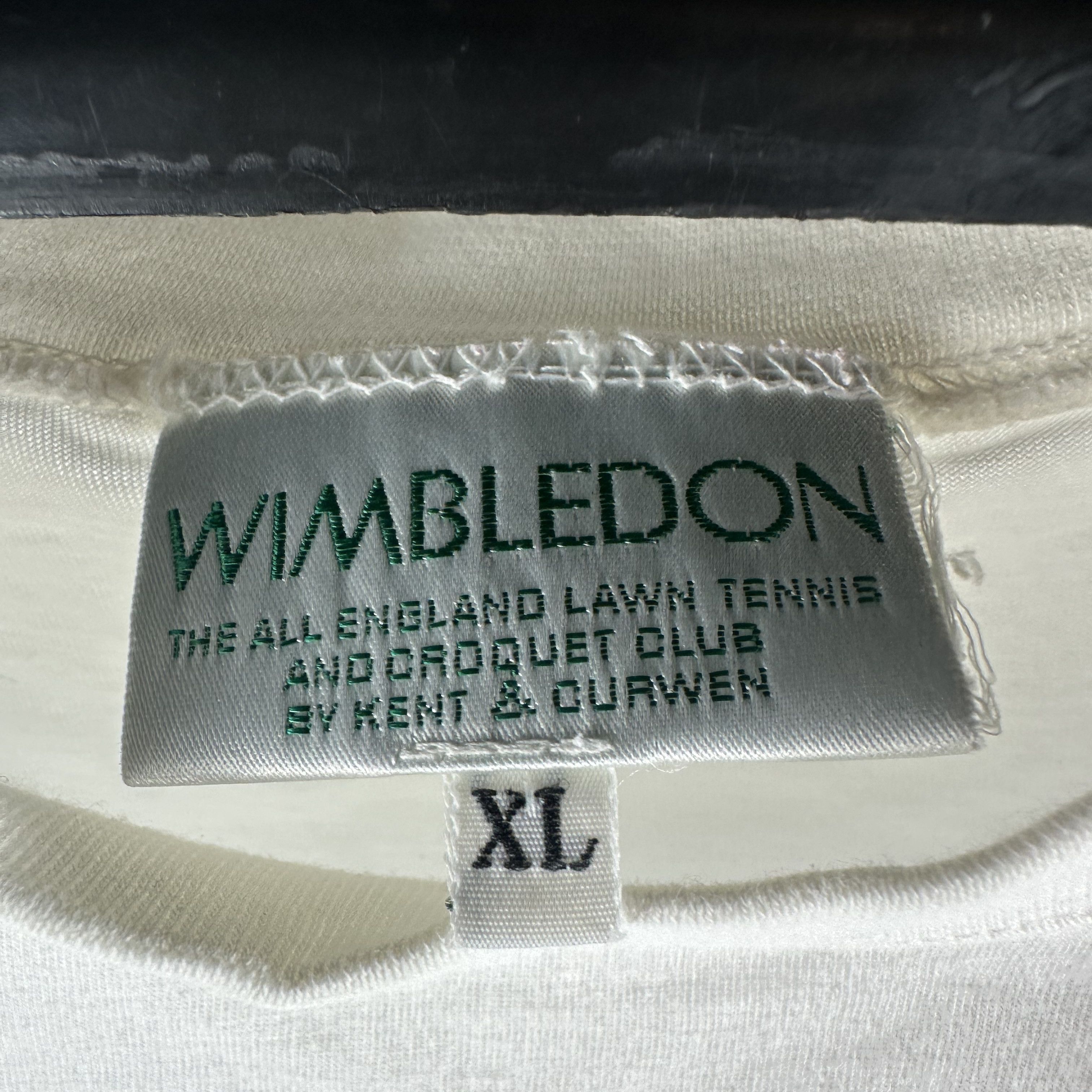Vintage Vintage 90s Wimbledon Tennis Championship Promo T-shirt Size US L / EU 52-54 / 3 - 3 Thumbnail