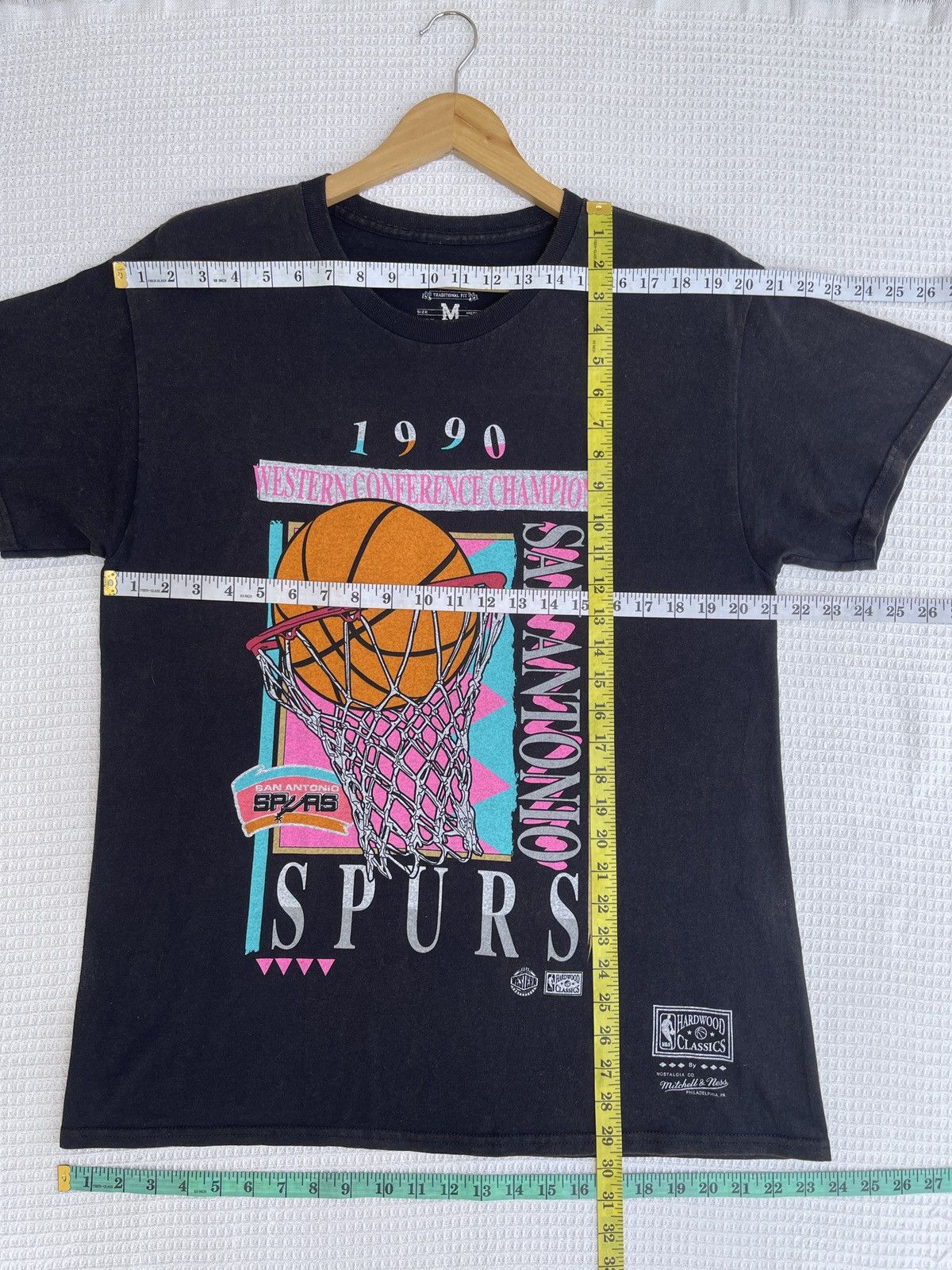 NBA Rare🔥San Antonio SPURS 1990 Tour Tees Size US L / EU 52-54 / 3 - 7 Thumbnail