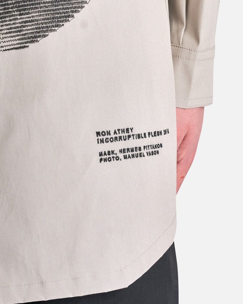 Rick Owens o1s1v1r1oon0925 Jumbo Outershirt in Light Beige/Pearl Size US L / EU 52-54 / 3 - 9 Thumbnail