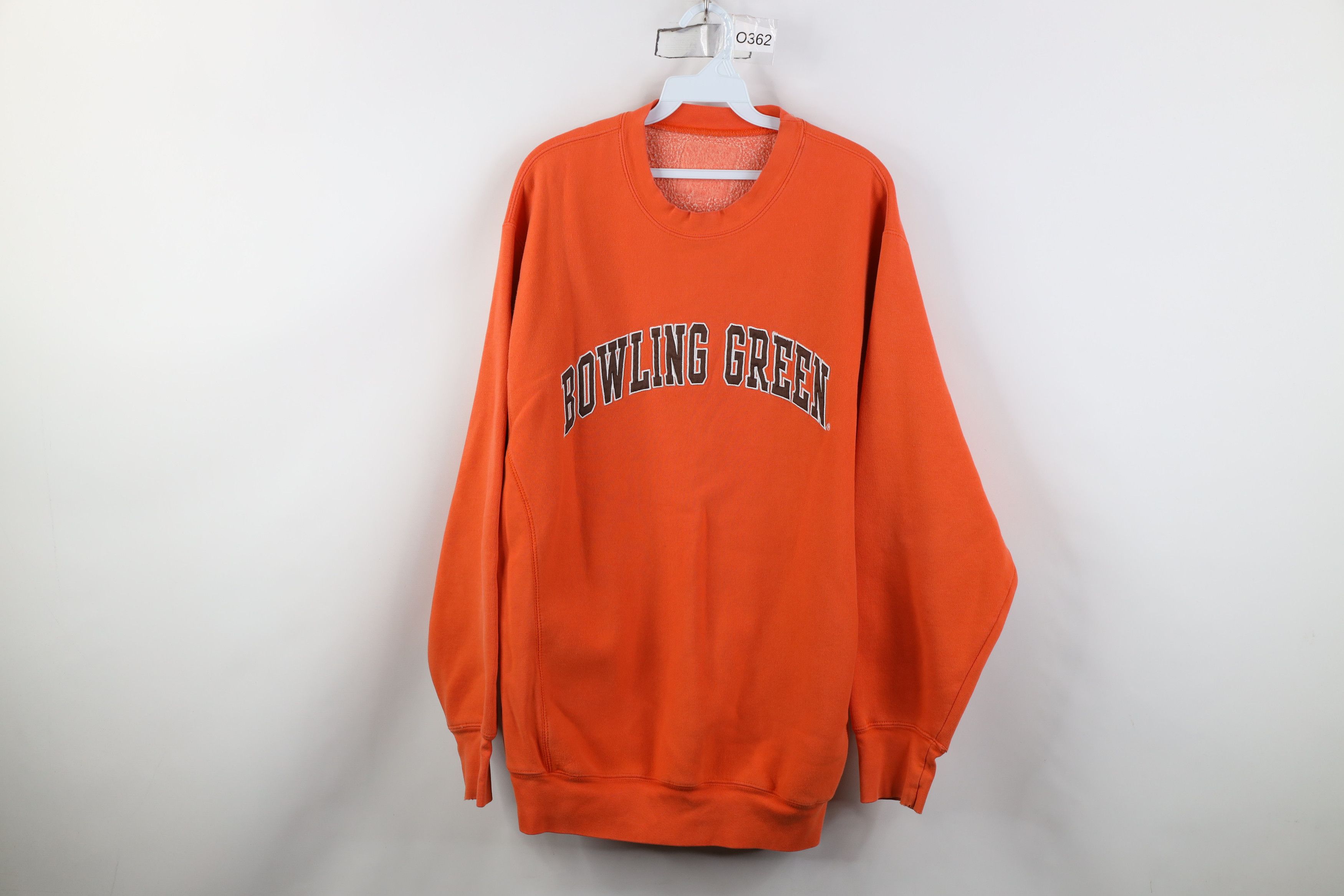 Vintage Vintage 90s Bowling Green State University Sweatshirt Orange Size US L / EU 52-54 / 3 - 1 Thumbnail