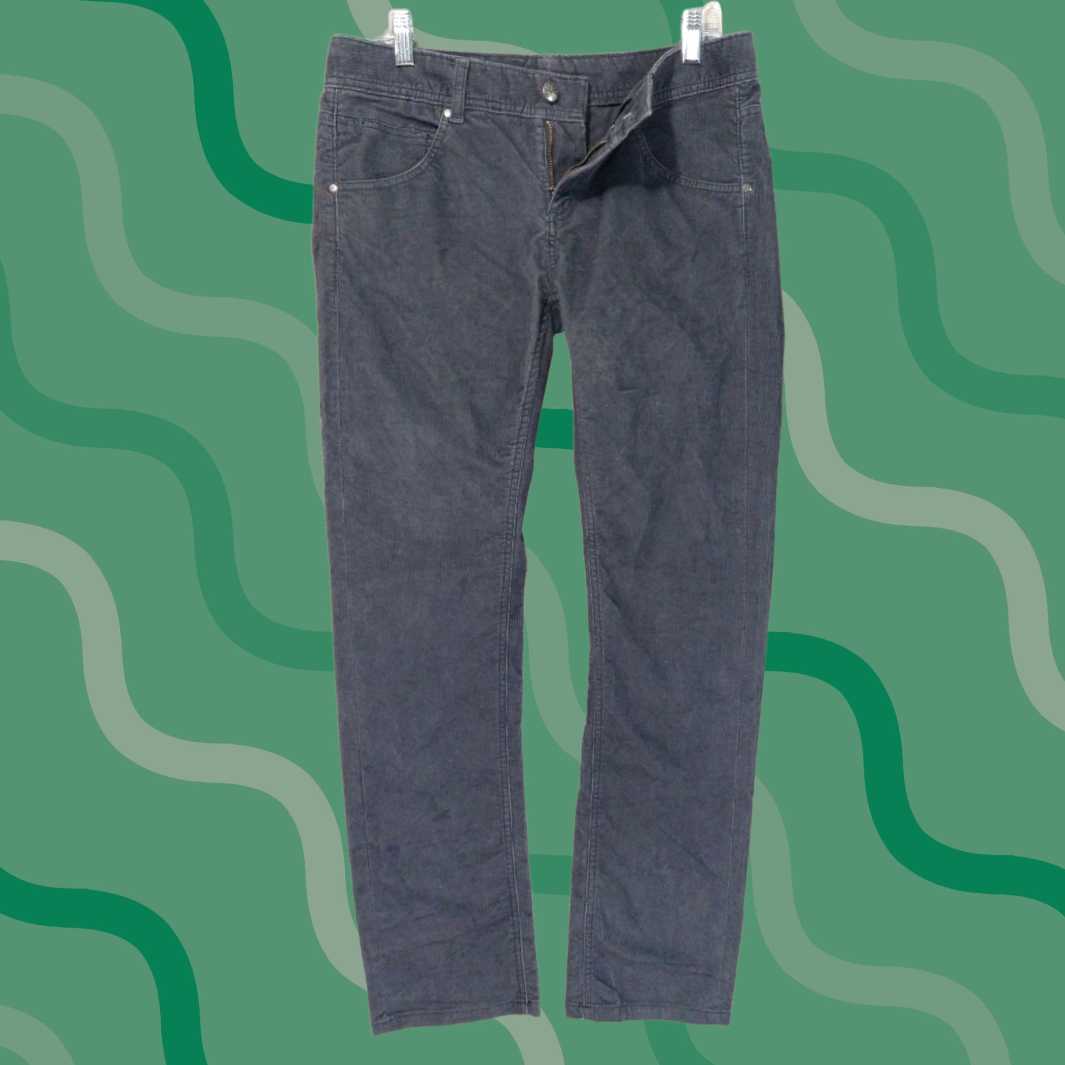 Athleta Athleta Pants Womens 10 Gray Frontier Corduroy Straight Leg Mid Rise Stretch Chino Casual Fall 10 Womens Size 32" / US 10 / IT 46 - 1 Thumbnail