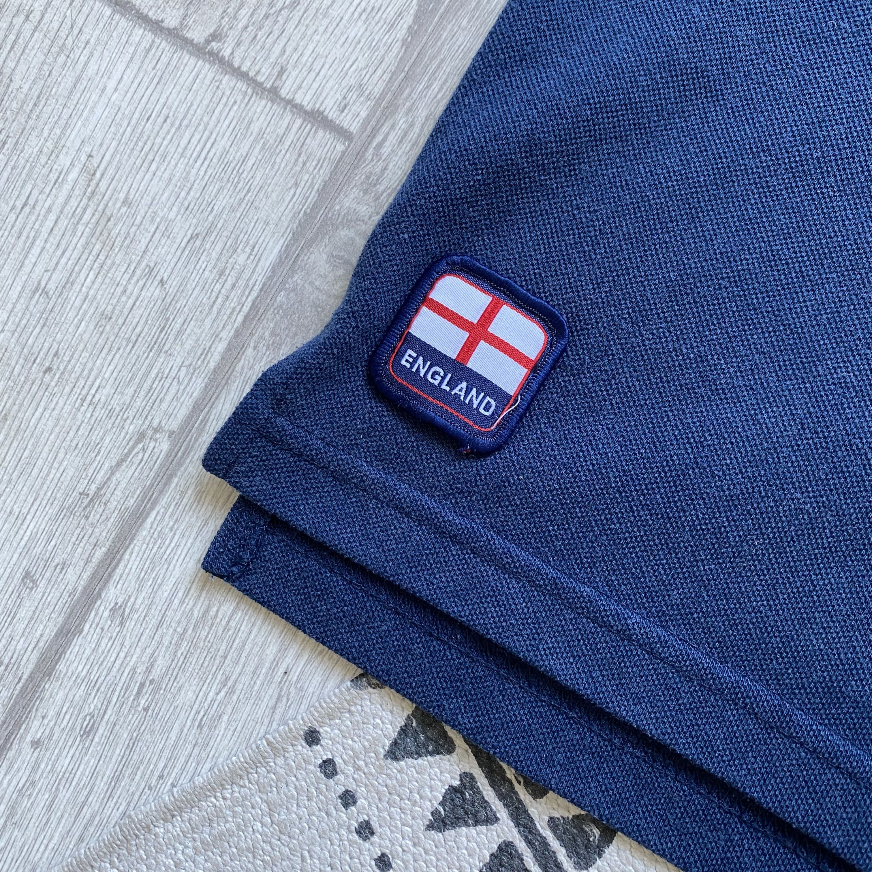 Umbro 🇬🇧 Vintage 90s England Polos Soccer Rugby Team ADMIRAL Size US S / EU 44-46 / 1 - 4 Thumbnail