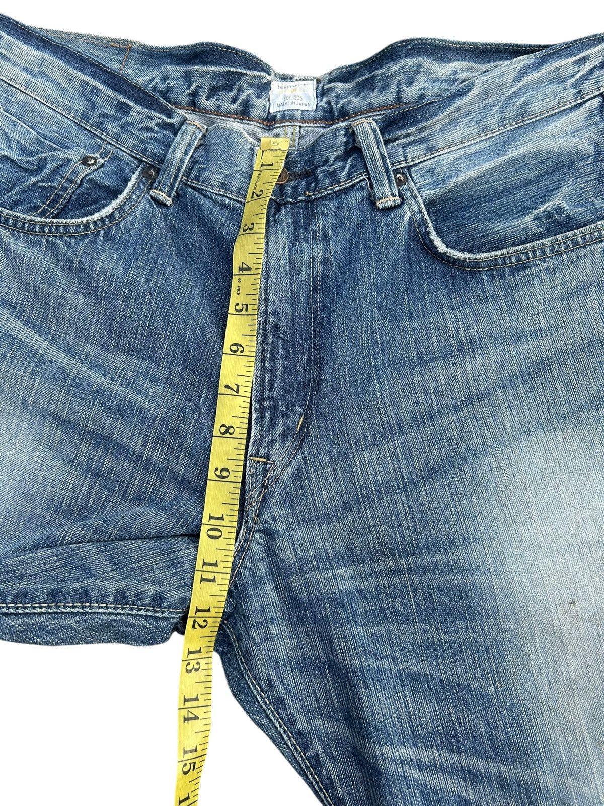Edwin VINTAGE EDWIN 505Z SELVEDGE DISTRESSED DENIM JEANS Size US 36 / EU 52 - 17 Thumbnail
