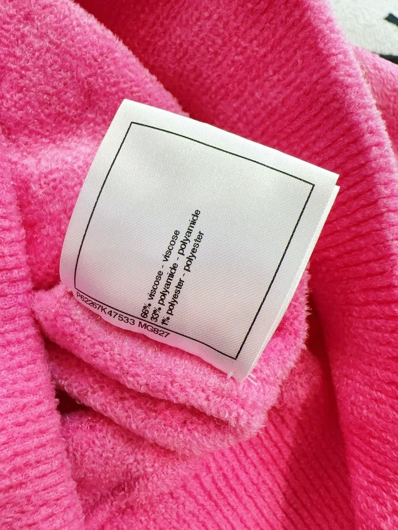 Chanel Chanel Peach pink and gold diamond checkered hooded velvet Size XXS / US 00 / IT 34 - 8 Thumbnail