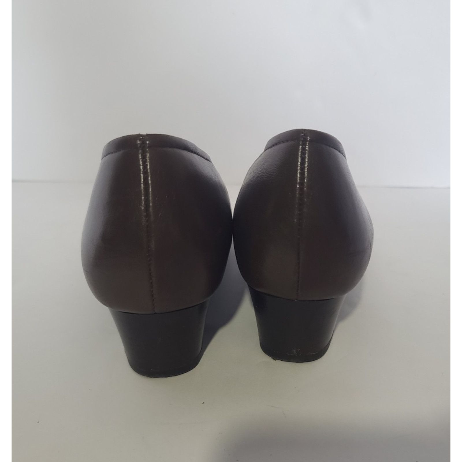 SAS SAS Womens Solid Brown Leather Comfort Regina Pumps US 11 M Size US 11 / IT 41 - 7 Thumbnail