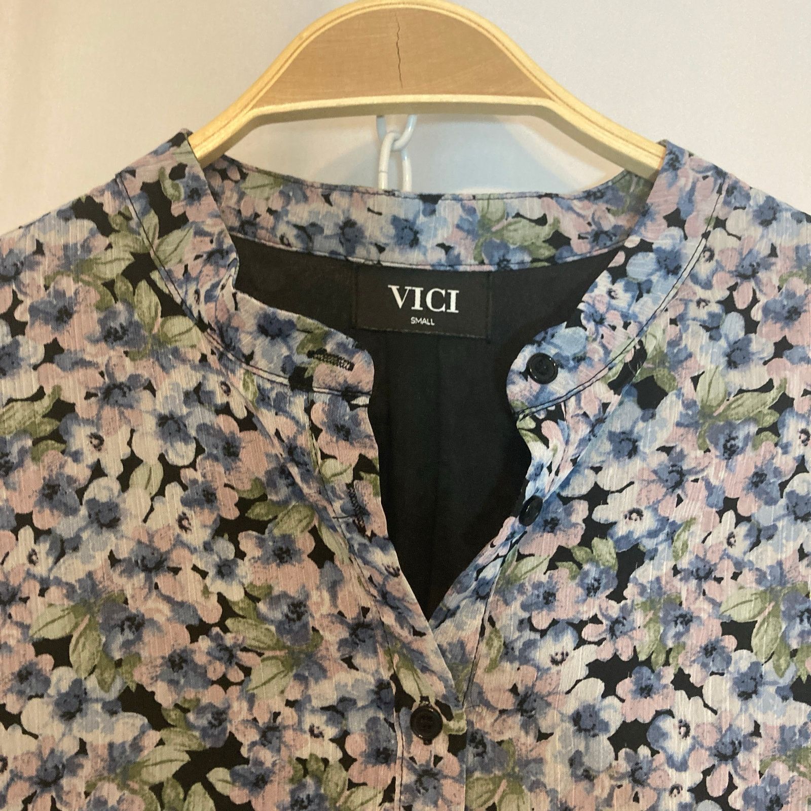 Other VICI Collection Balloons Purple Blue Floral Mini Dress Size S / US 4 / IT 40 - 3 Thumbnail