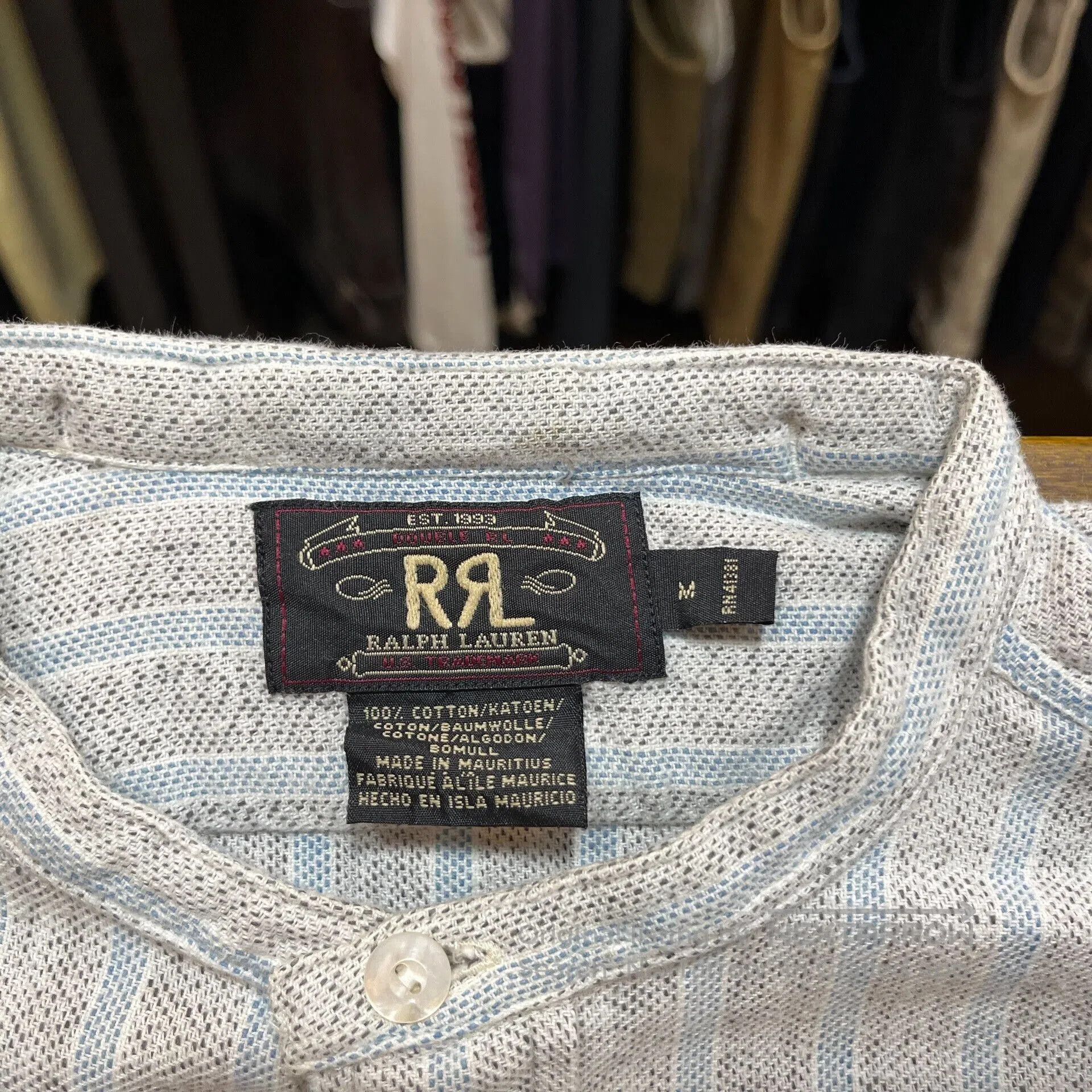RRL Ralph Lauren RRL Vintage Striped Shirt. Size US M / EU 48-50 / 2 - 3 Thumbnail