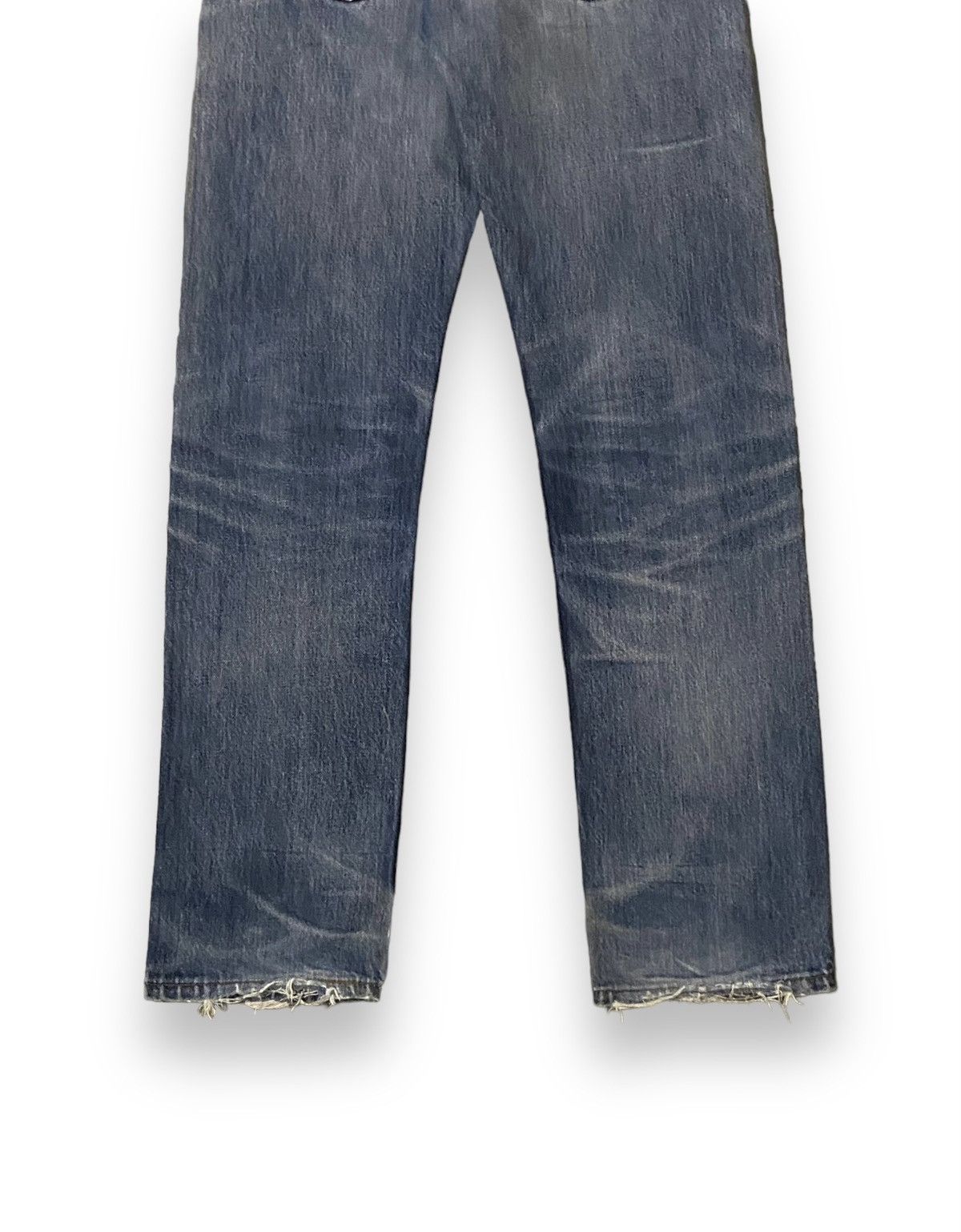 Levi's Levis 501 555 Distressed Light Washed Honeycomb Button Fly Size US 28 / EU 44 - 11 Thumbnail
