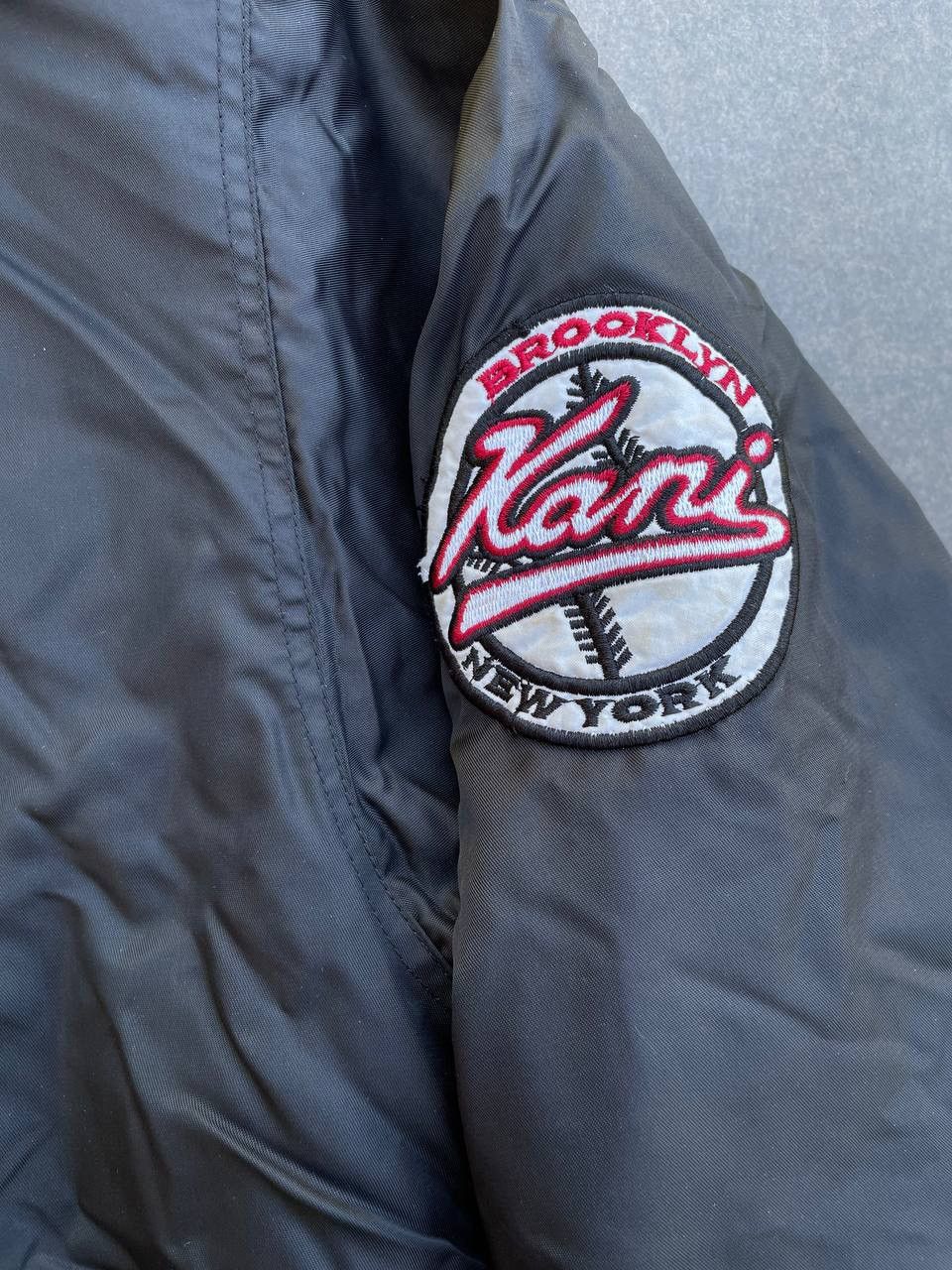 Karl Kani × Vintage Karl Kani Vintage #23 Brooklyn NY Bomber Jacket Size US XXL / EU 58 / 5 - 7 Thumbnail
