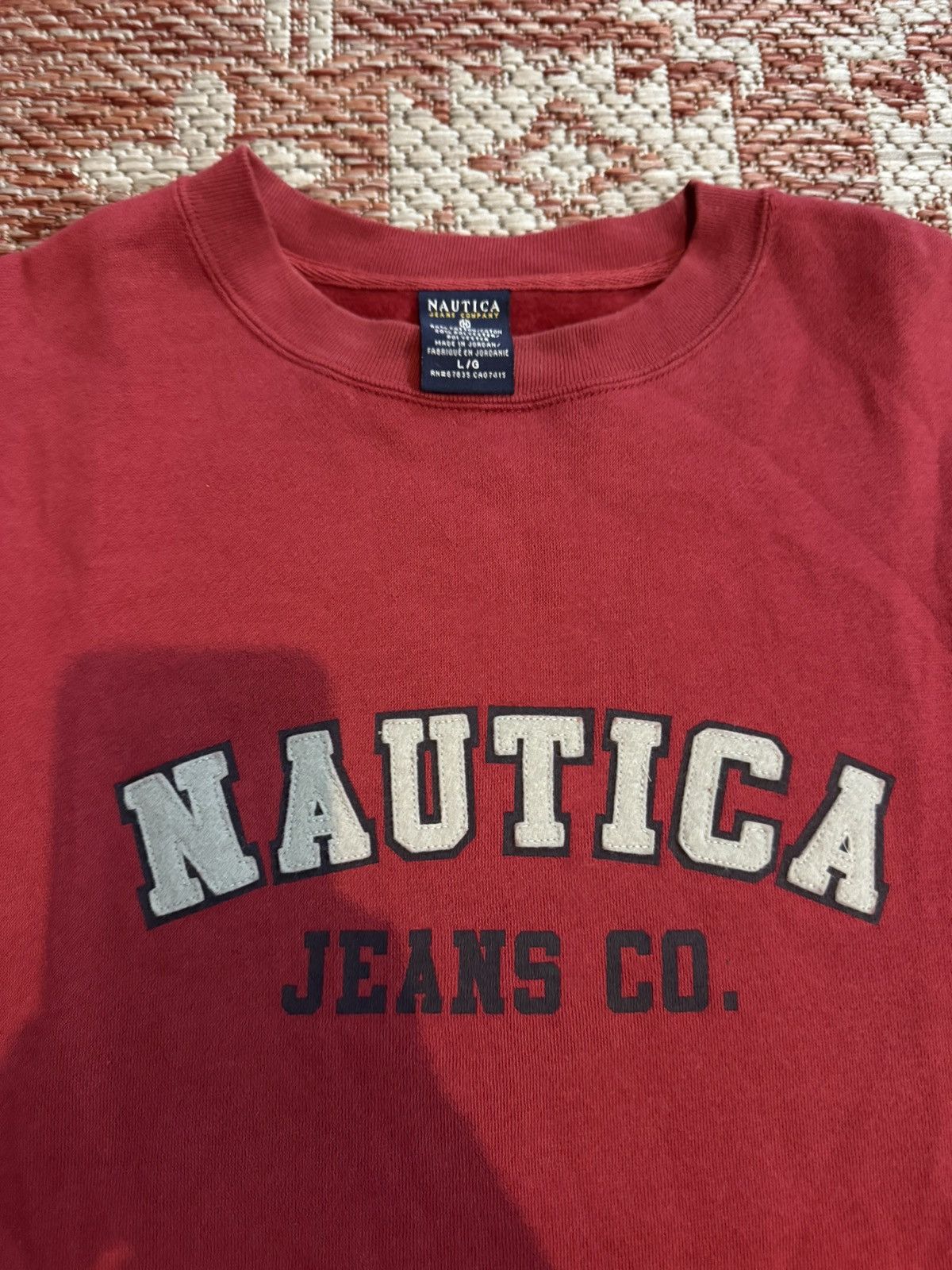 Nautica Nautica Vintage Crewneck Sweater Size Large Red 90s Size US L / EU 52-54 / 3 - 3 Thumbnail