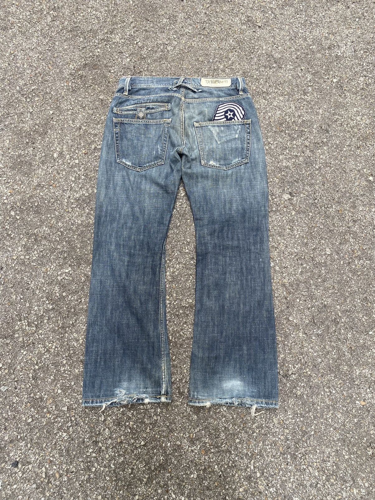Jimmy Taverniti Flare Jeans Taverniti So Jean by Jimmy Taverniti Distressed Size US 32 / EU 48 - 8 Thumbnail