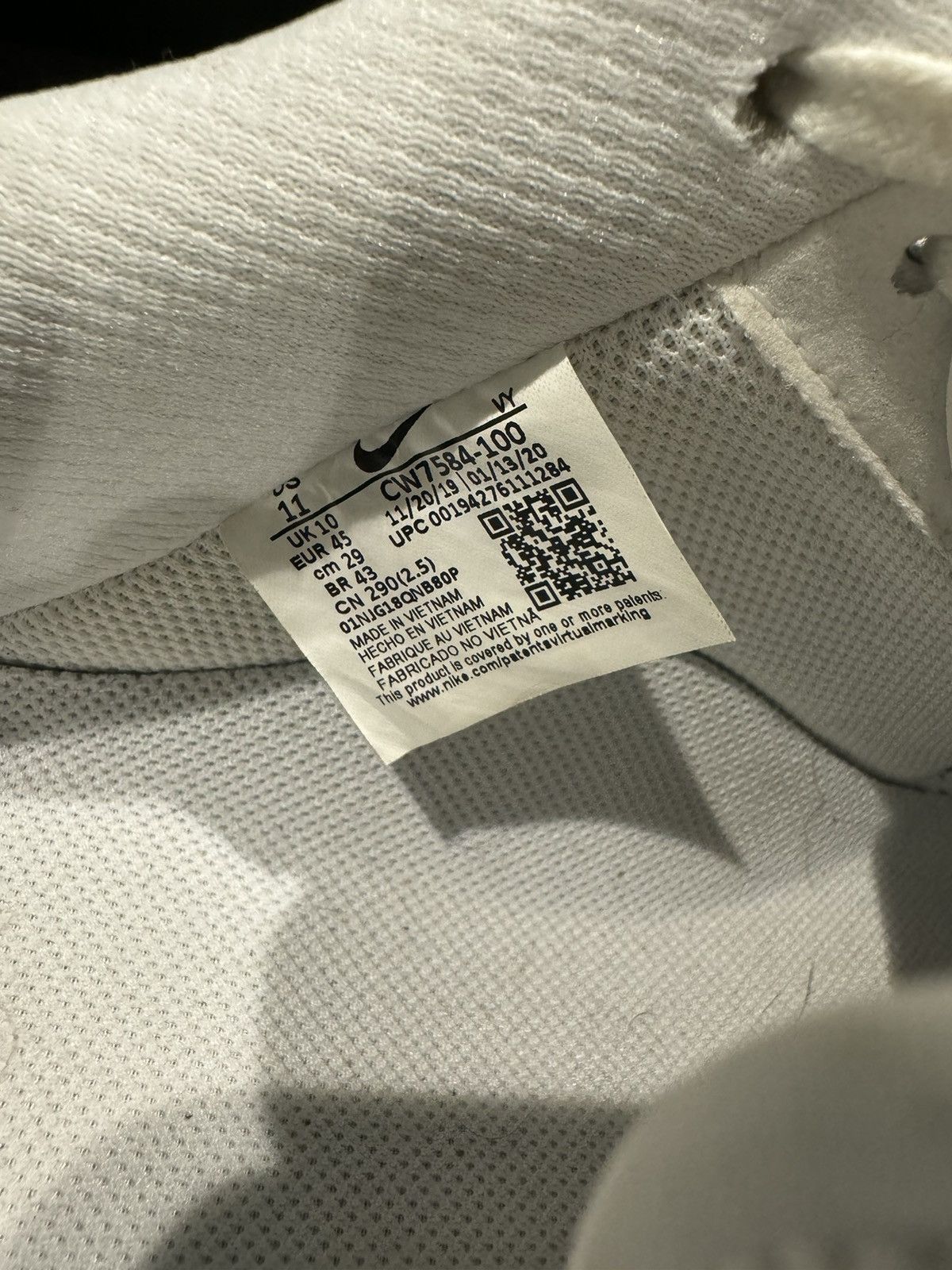 Nike Air Force 1 Low 'Sail' Size US 11 / EU 44 - 6 Thumbnail